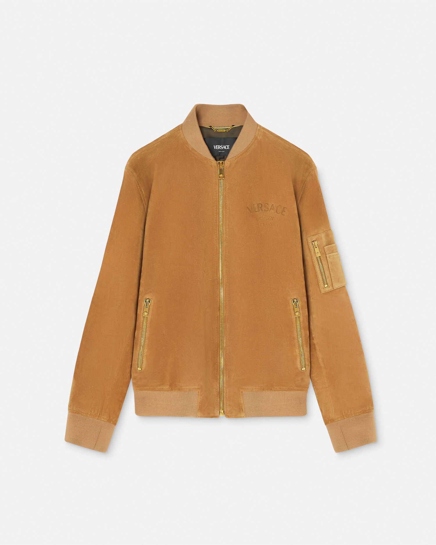 Versace suede jacket hot sale