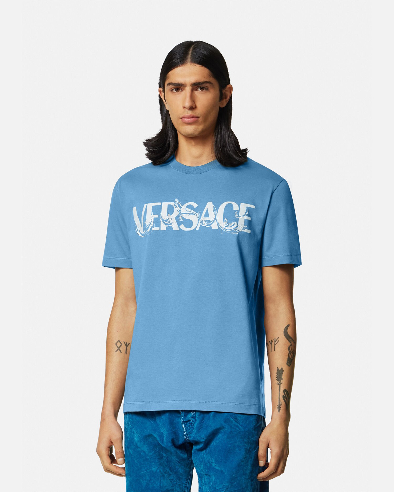 Barocco Silhouette Logo T Shirt