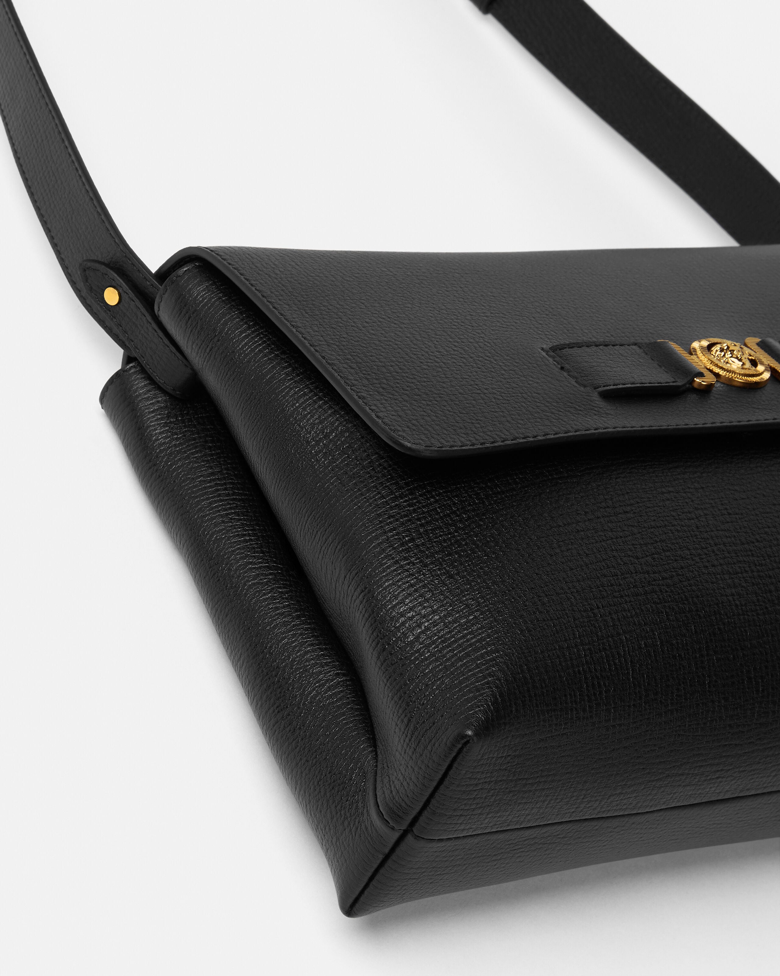 Medusa Biggie Leather Messenger Bag