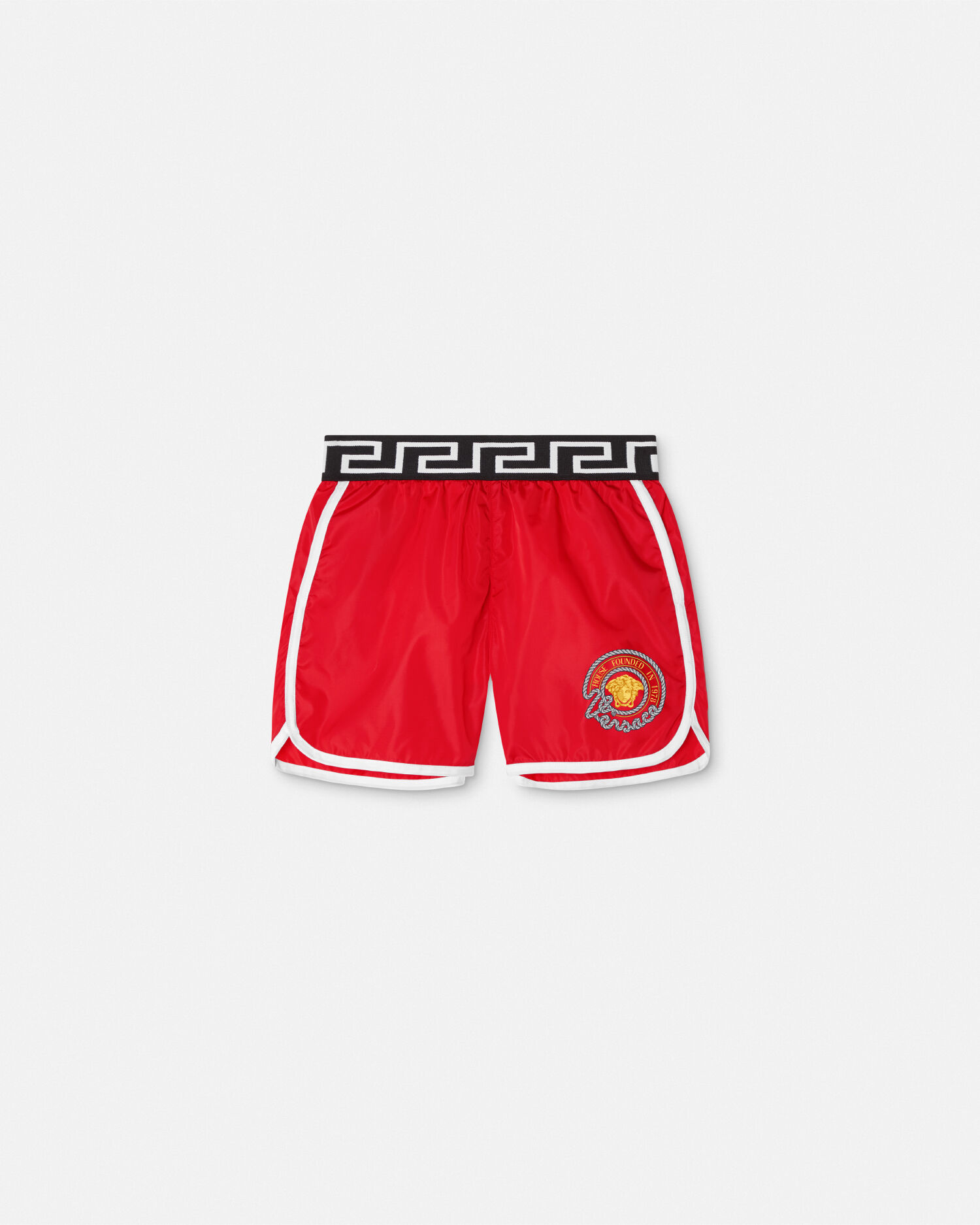 Red versace shorts deals