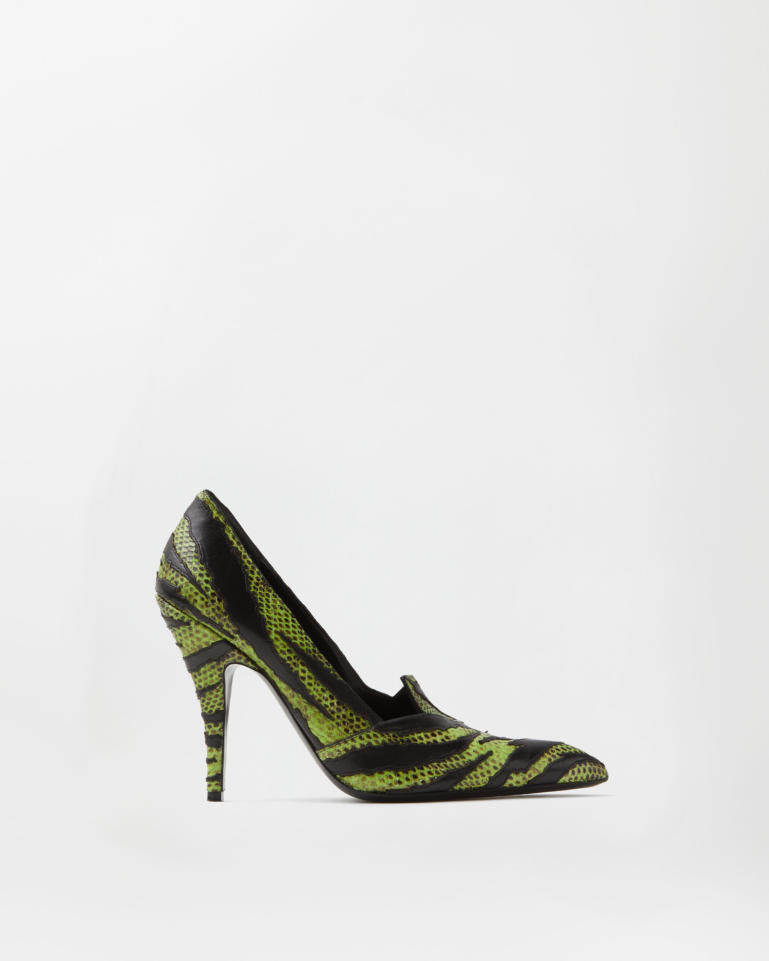 Versace tigre python-effect leather pumps 105 mm