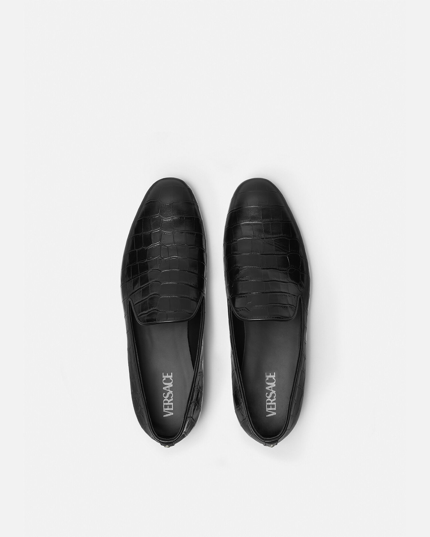 Versace sale leather slippers