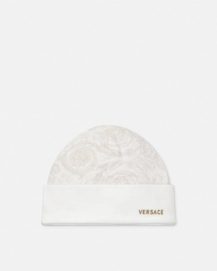 Baby Stretch Cotton-Jersey & Piqu&eacute; Blanket Set  White 2