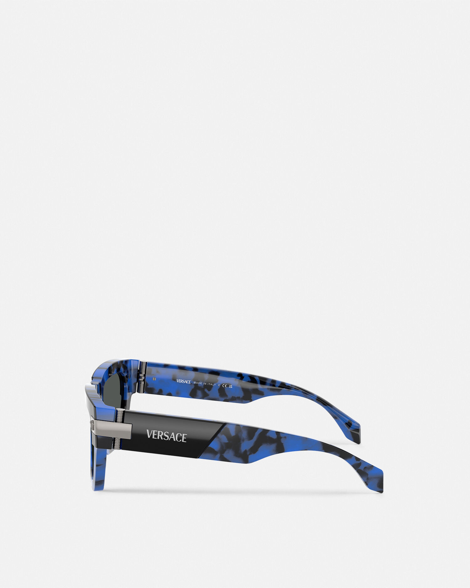 Classic Top Sunglasses Black Blue VERSACE US