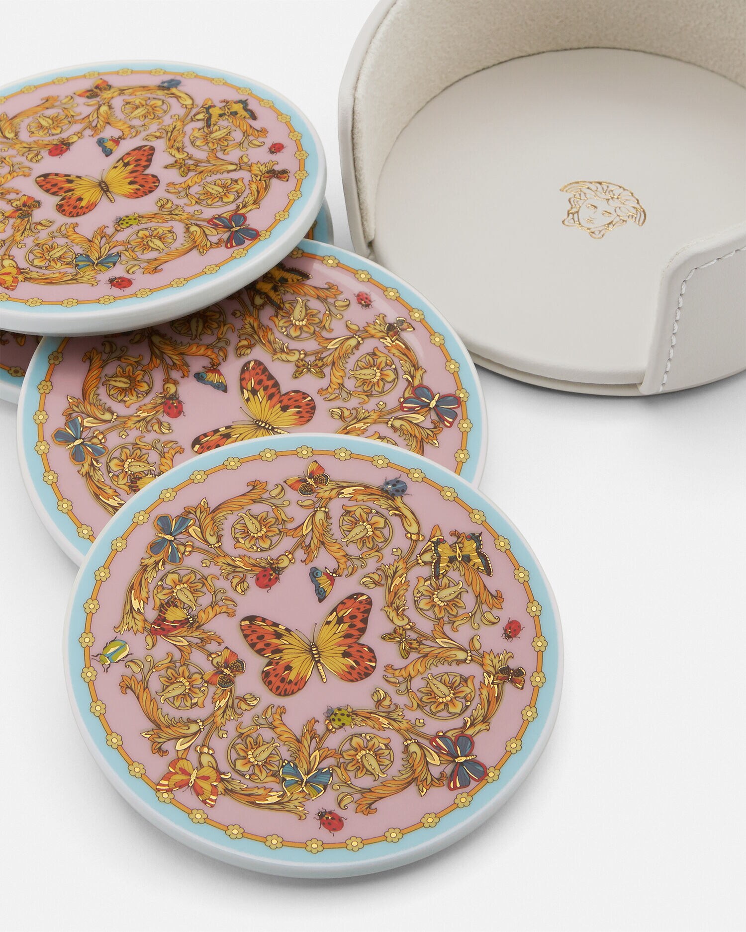 Le Jardin Coaster 4-Set Multicolor | VERSACE US