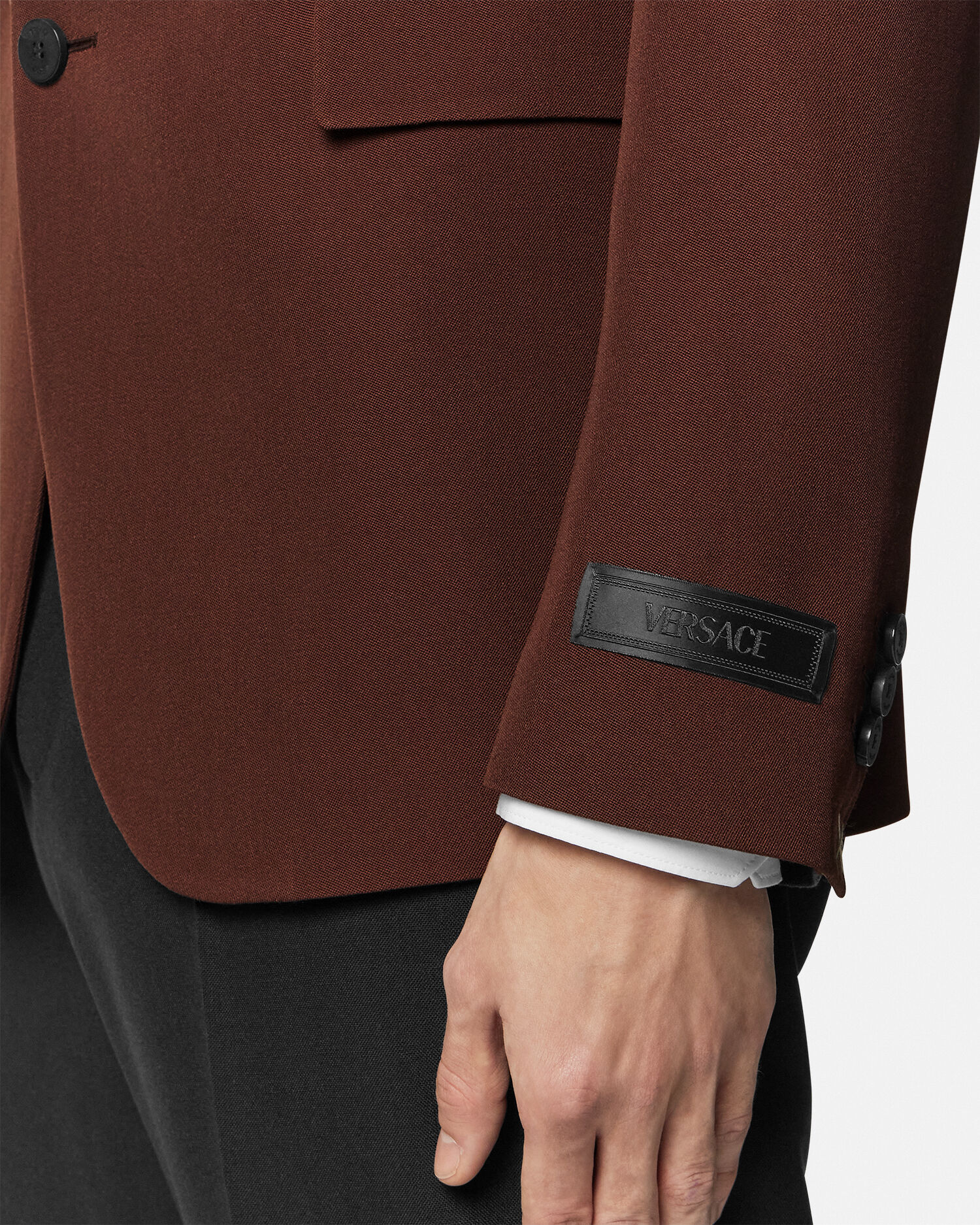 【送料&関税込】Versace Wool Single-breasted Blazer Single-Breasted Wool Blazer | VERSACE US