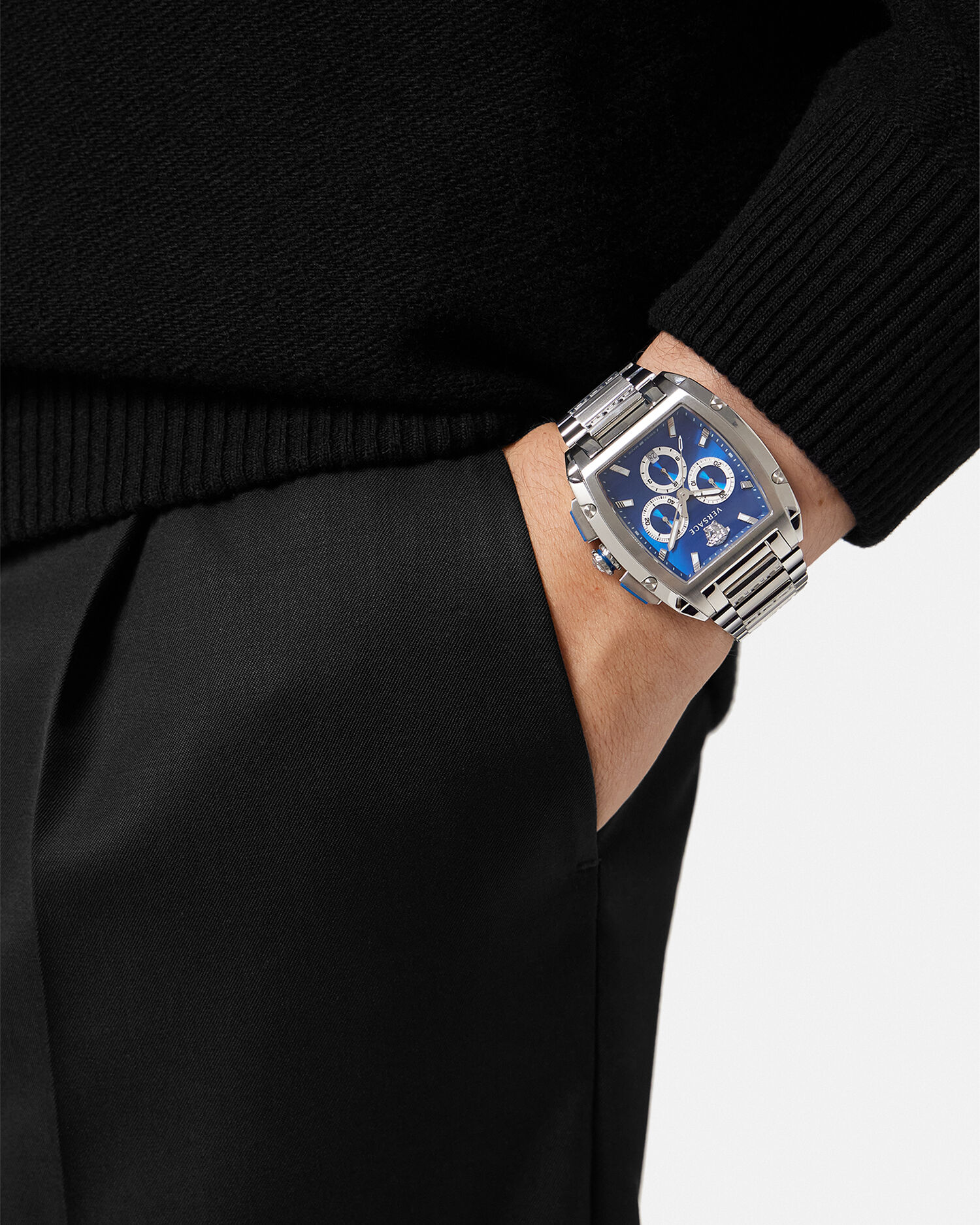 Versace Dominus Watch Silver | VERSACE US