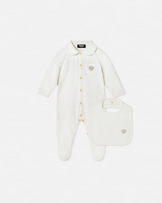 Baby Cotton-Jersey Sleepsuit Set White 1