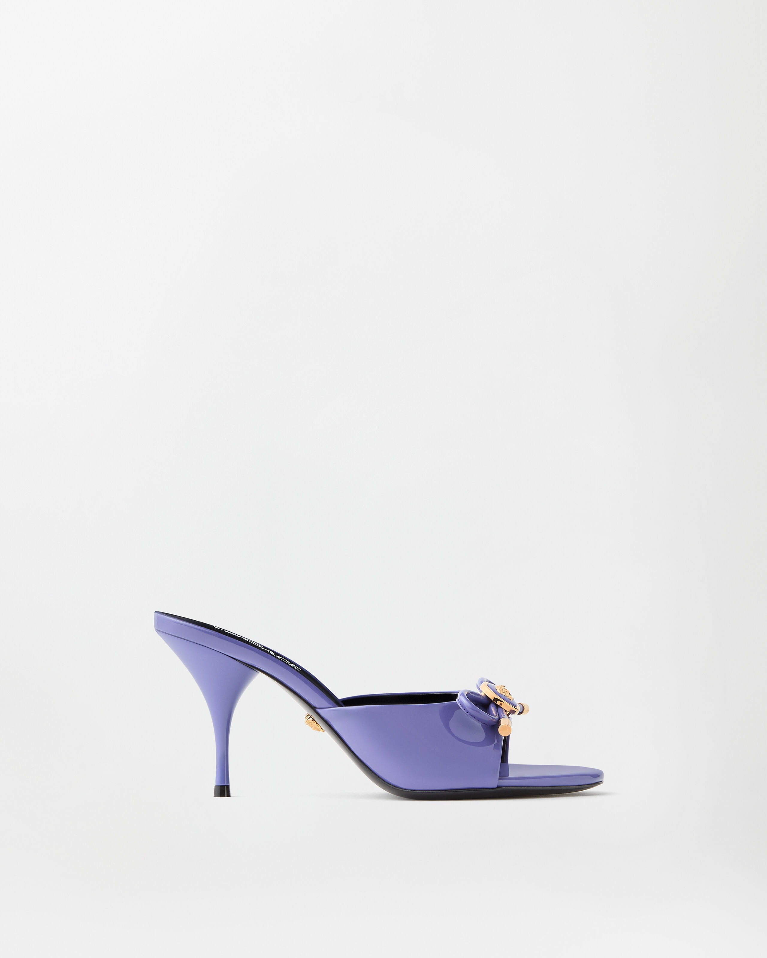 Versace opera bow patent mules 85 mm