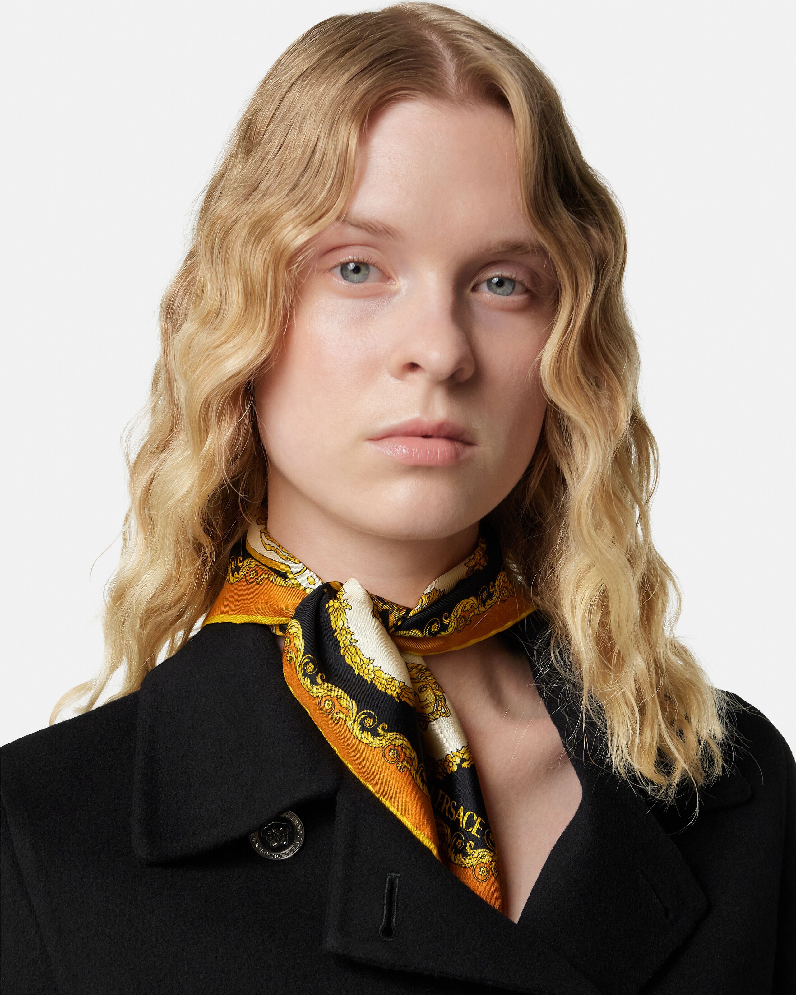 Printed Small Silk Twill Foulard 45 cm