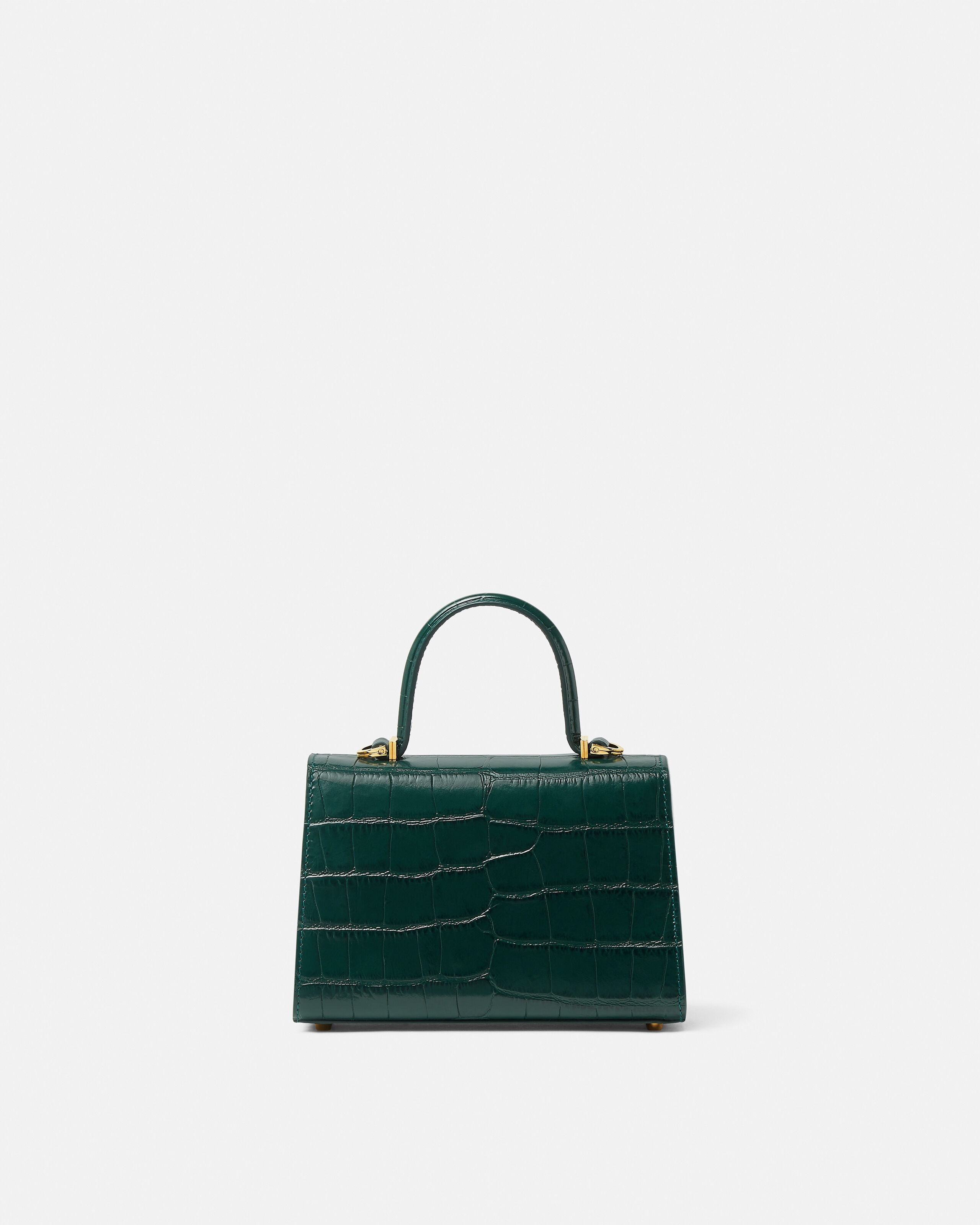 Medusa '95 Small Croc-Effect Top-Handle Green | VERSACE