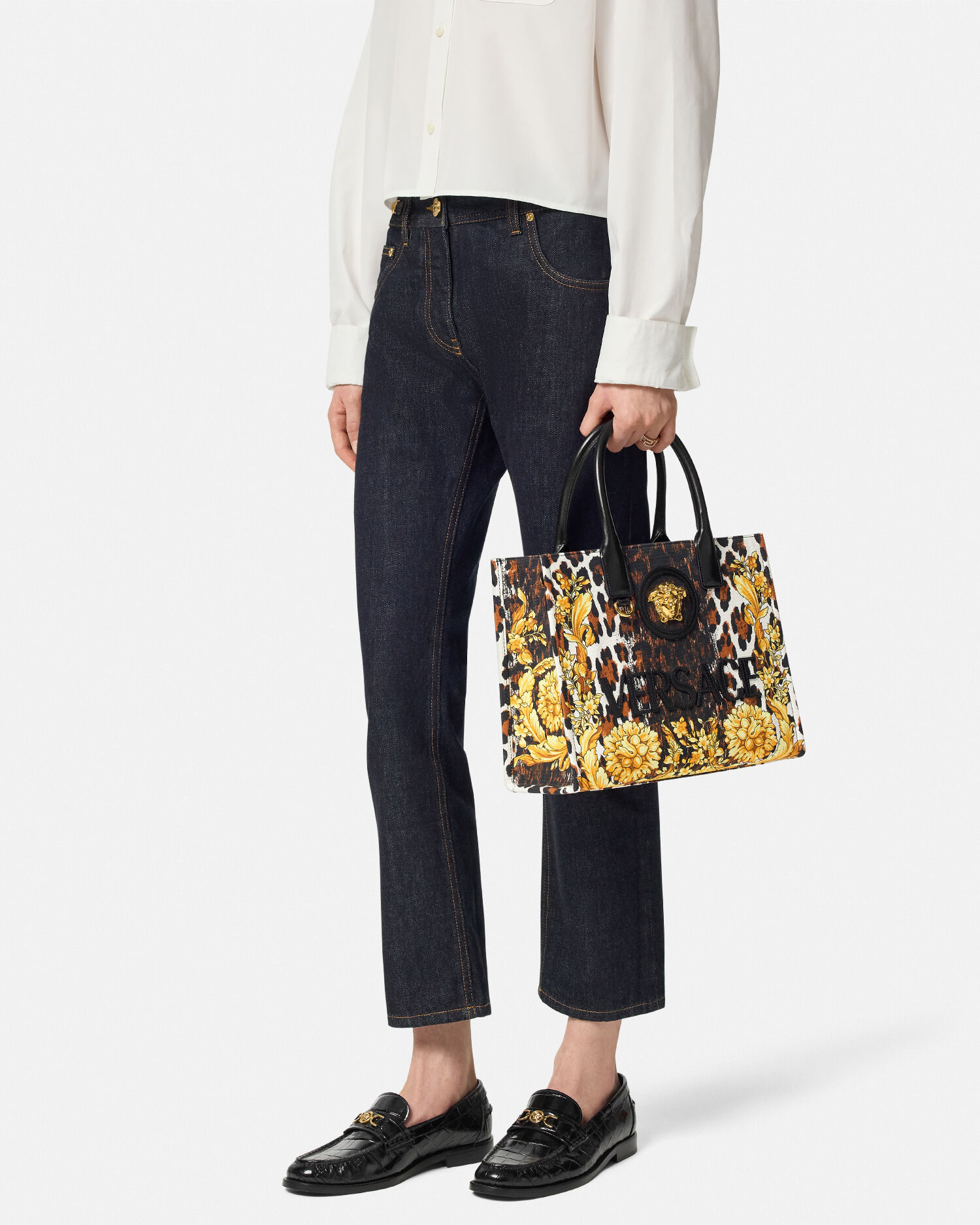 Wild Barocco Canvas Small Tote Bag