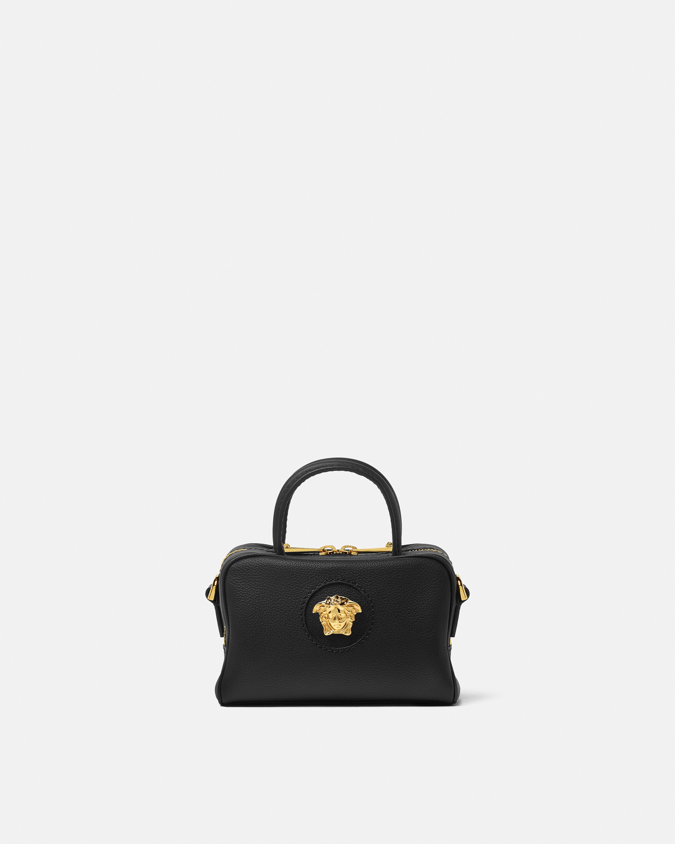La Medusa Leather Mini Boston Bag | VERSACE US