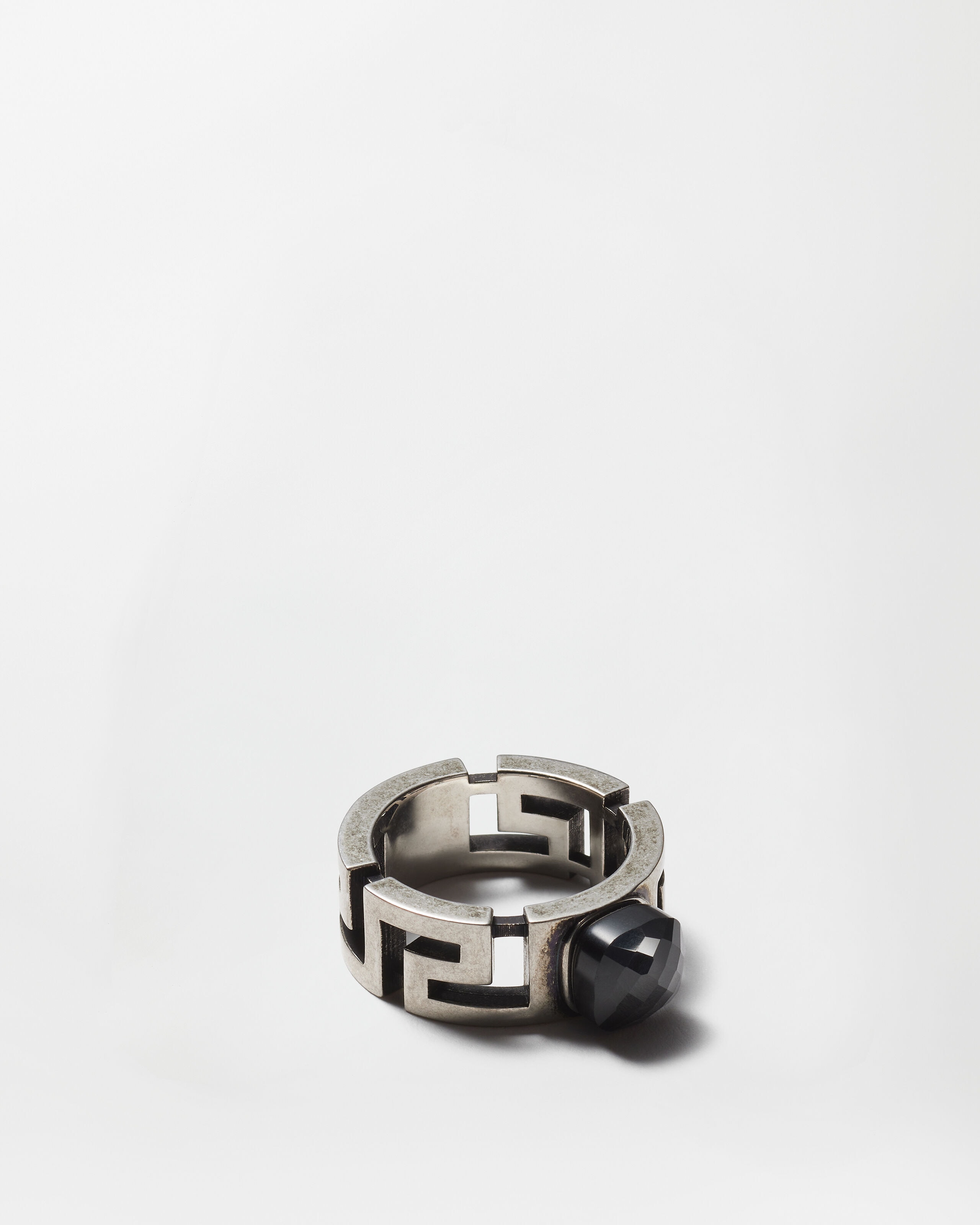 Greca Ring Silver | VERSACE US