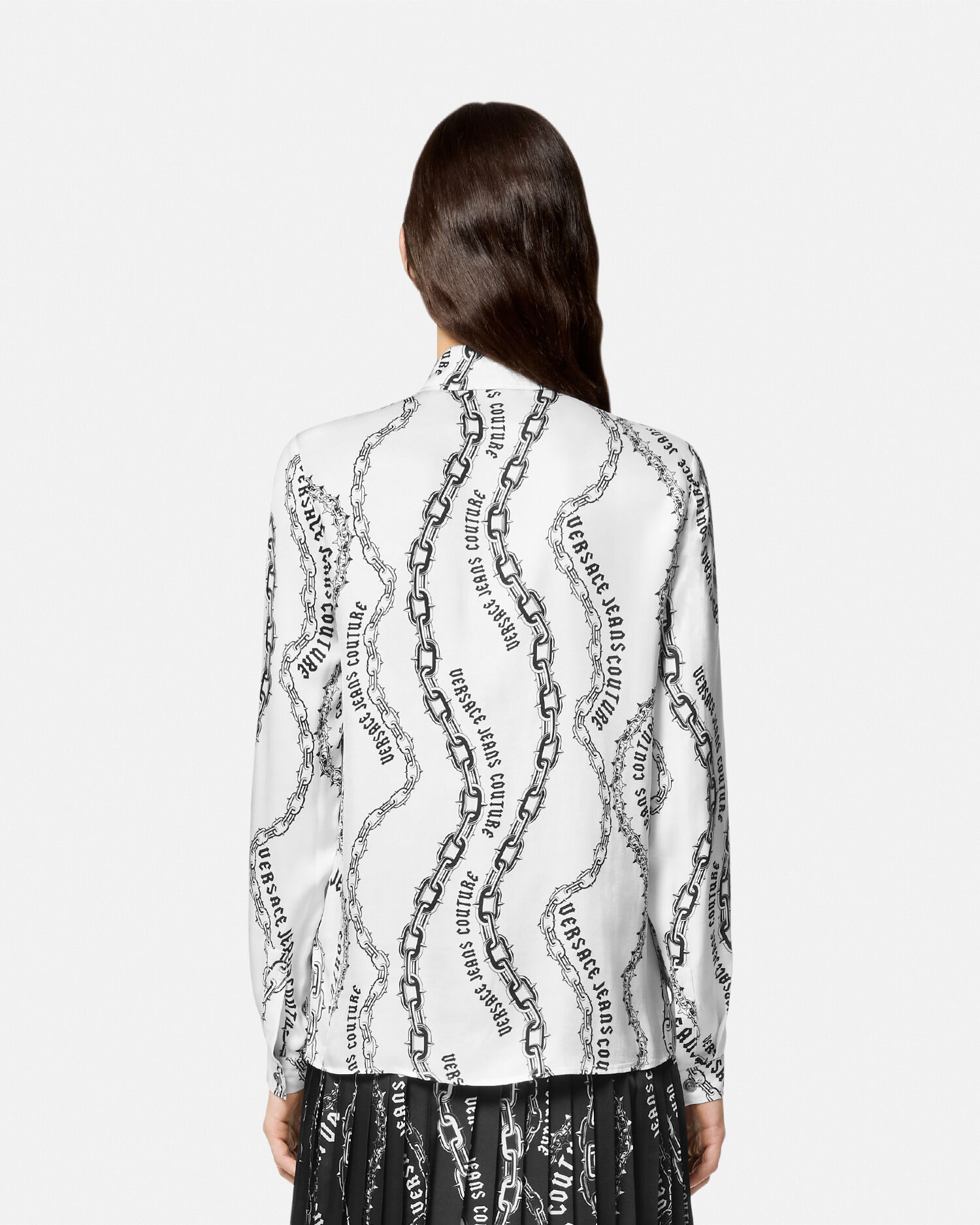 Versace black blouse on sale