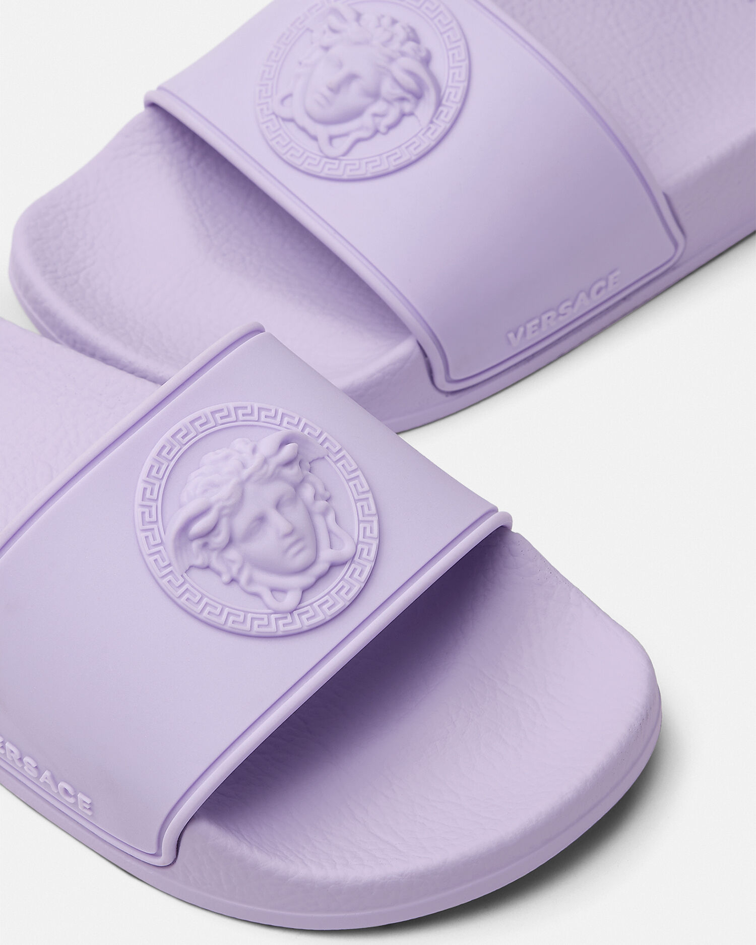 Purple versace slides hotsell