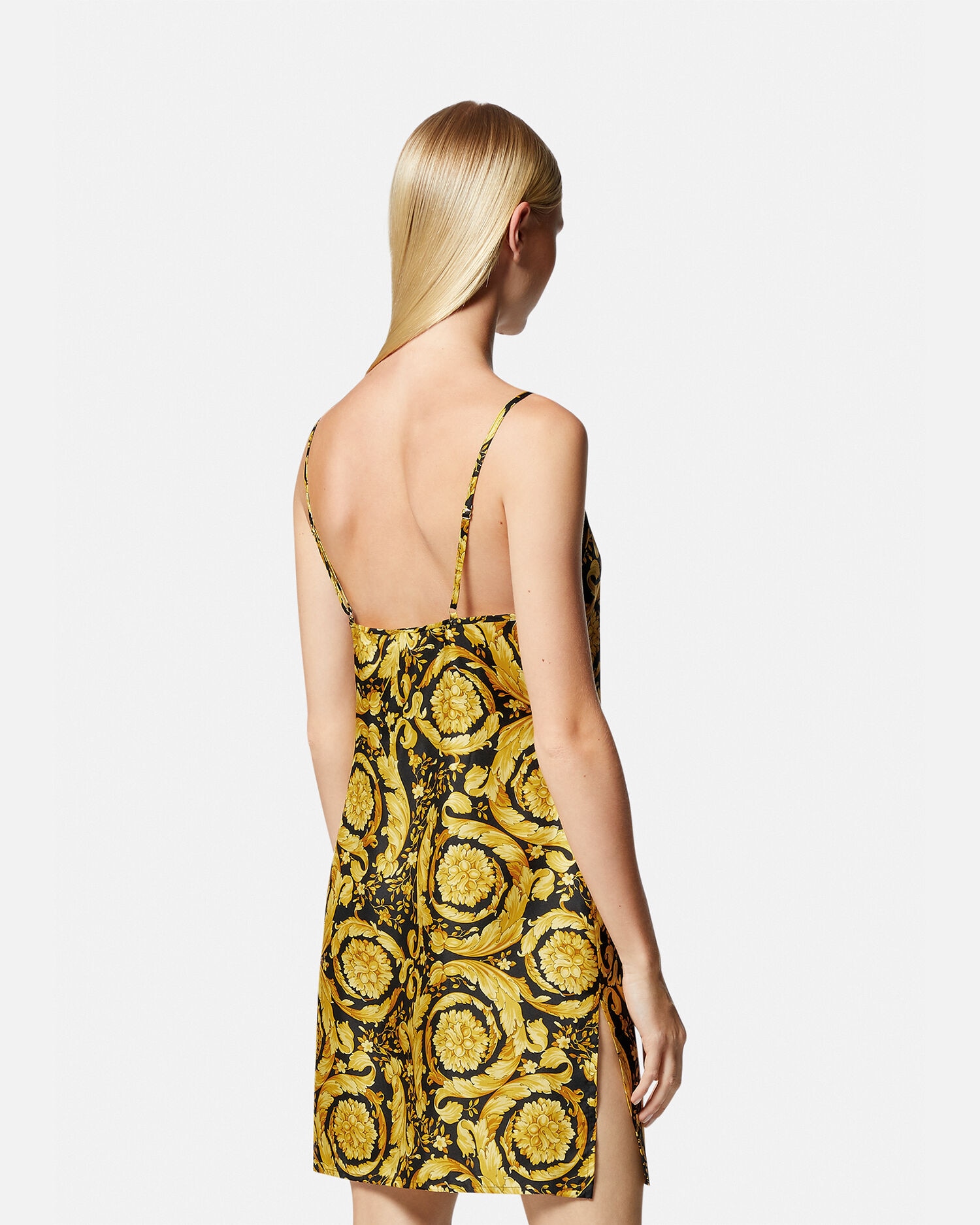 Versace barocco print dress 2025