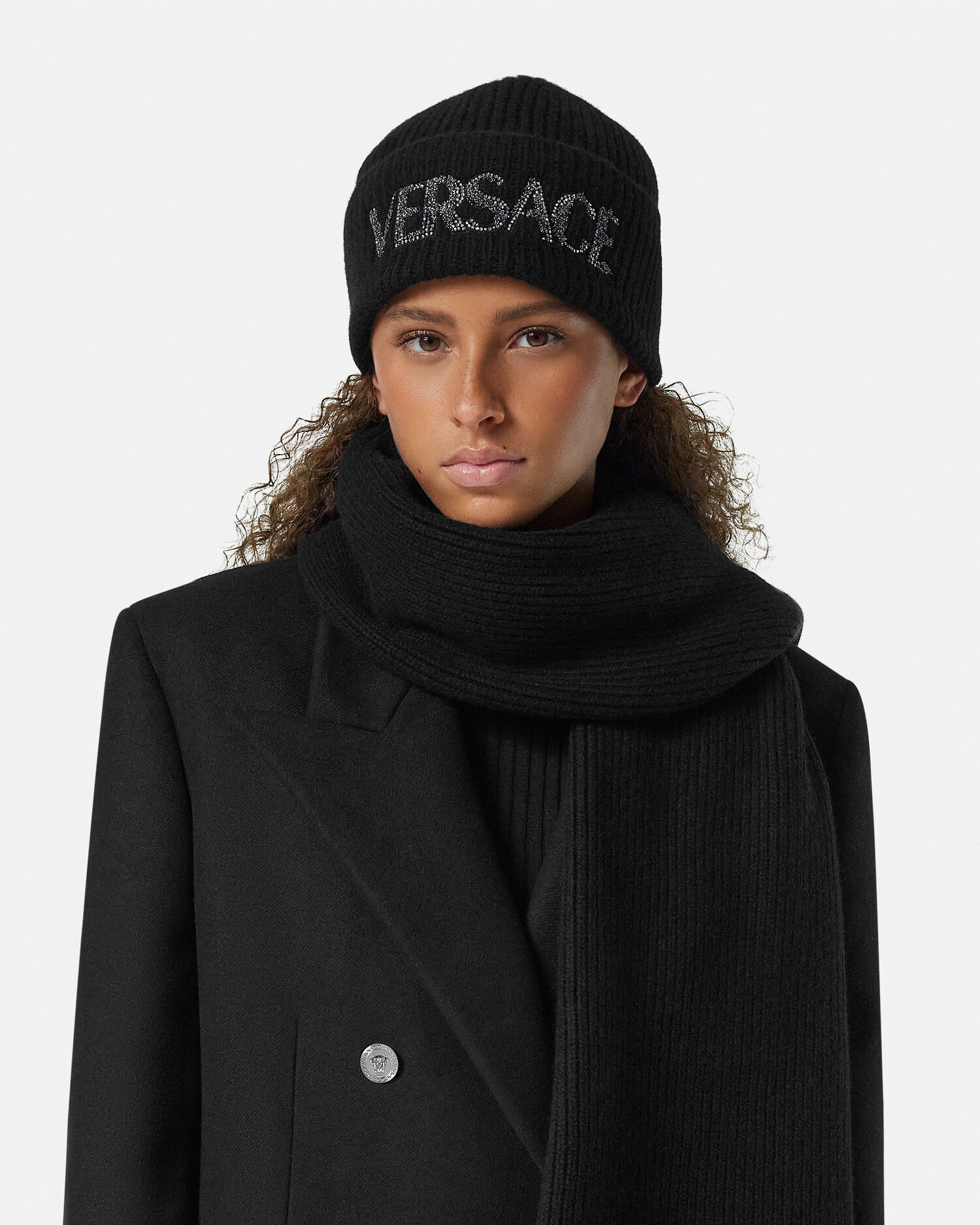 Cielo Stellato Logo Cashmere Knit Beanie