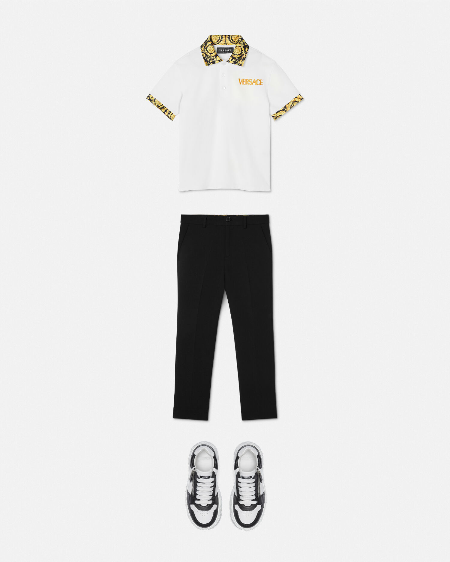 Versace Barocco Kids Pants male Black 14A