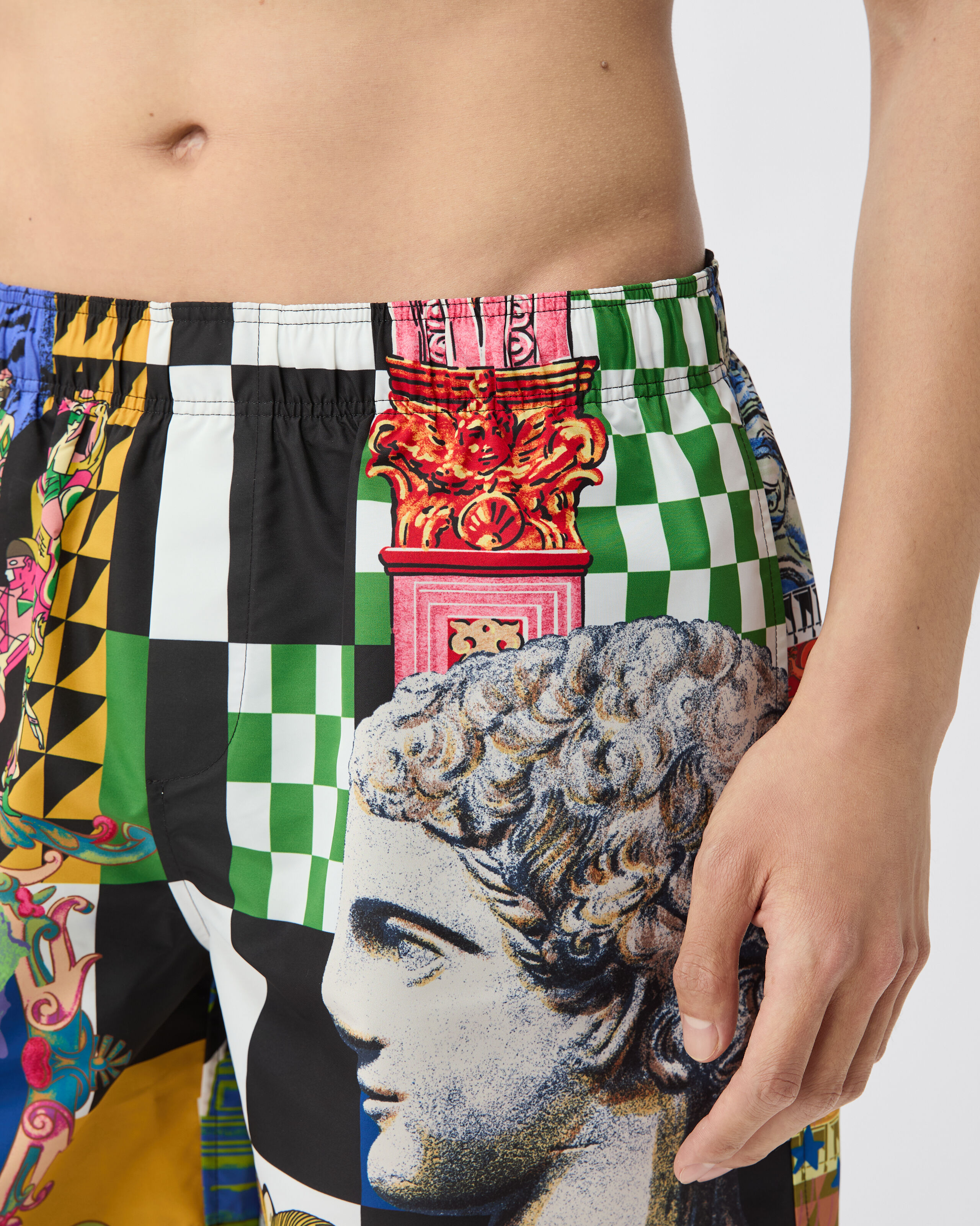 Printed Boardshorts Print | VERSACE US