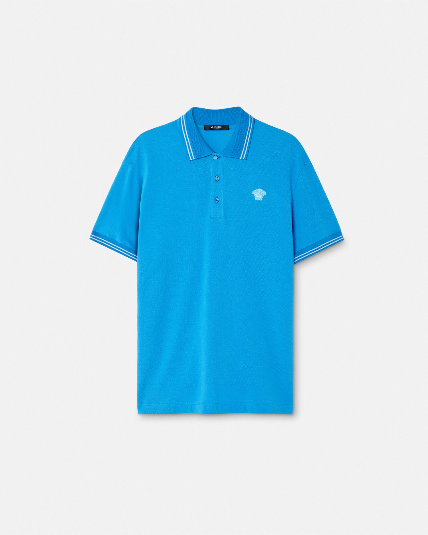 Medusa Polo Shirt Blue | VERSACE IN