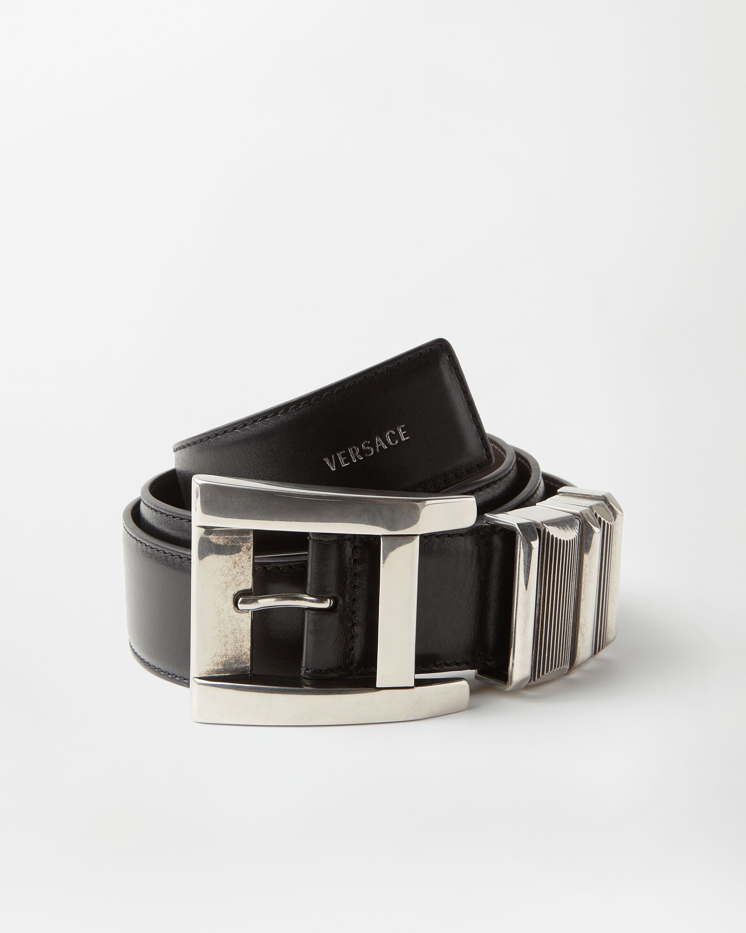 Versace leather belt 4 cm