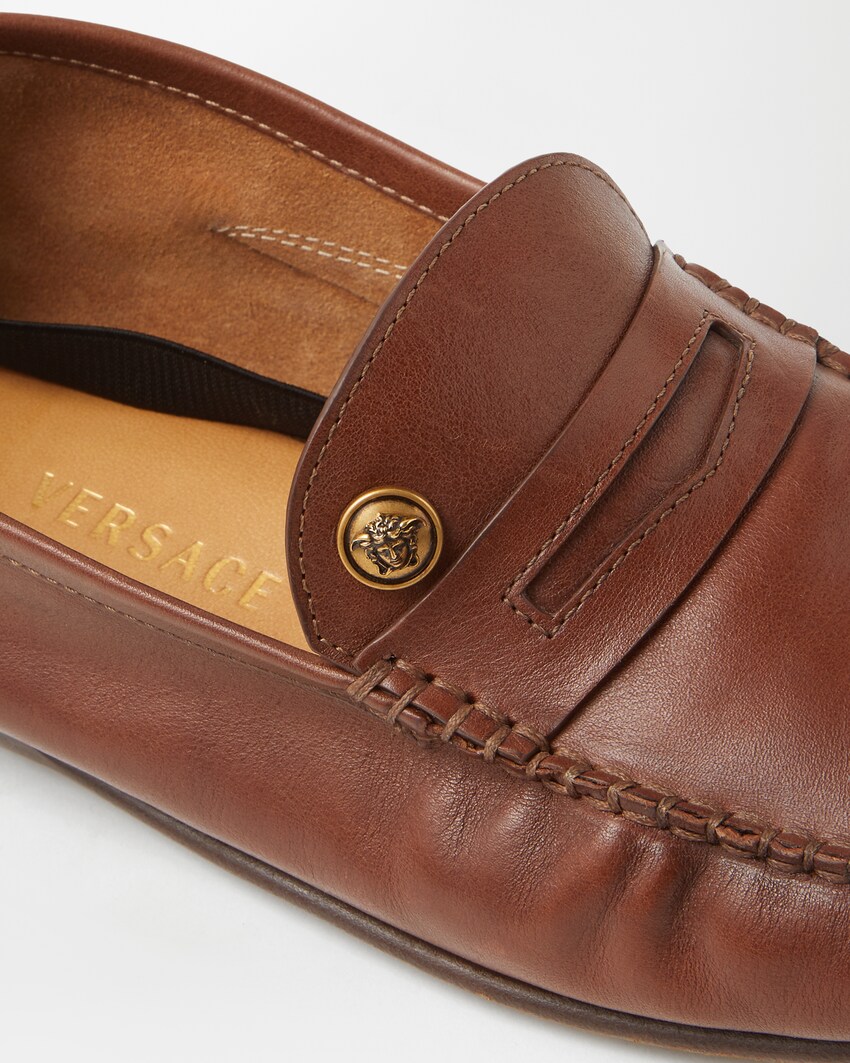 Guanto Leather Moccassins Brown 5