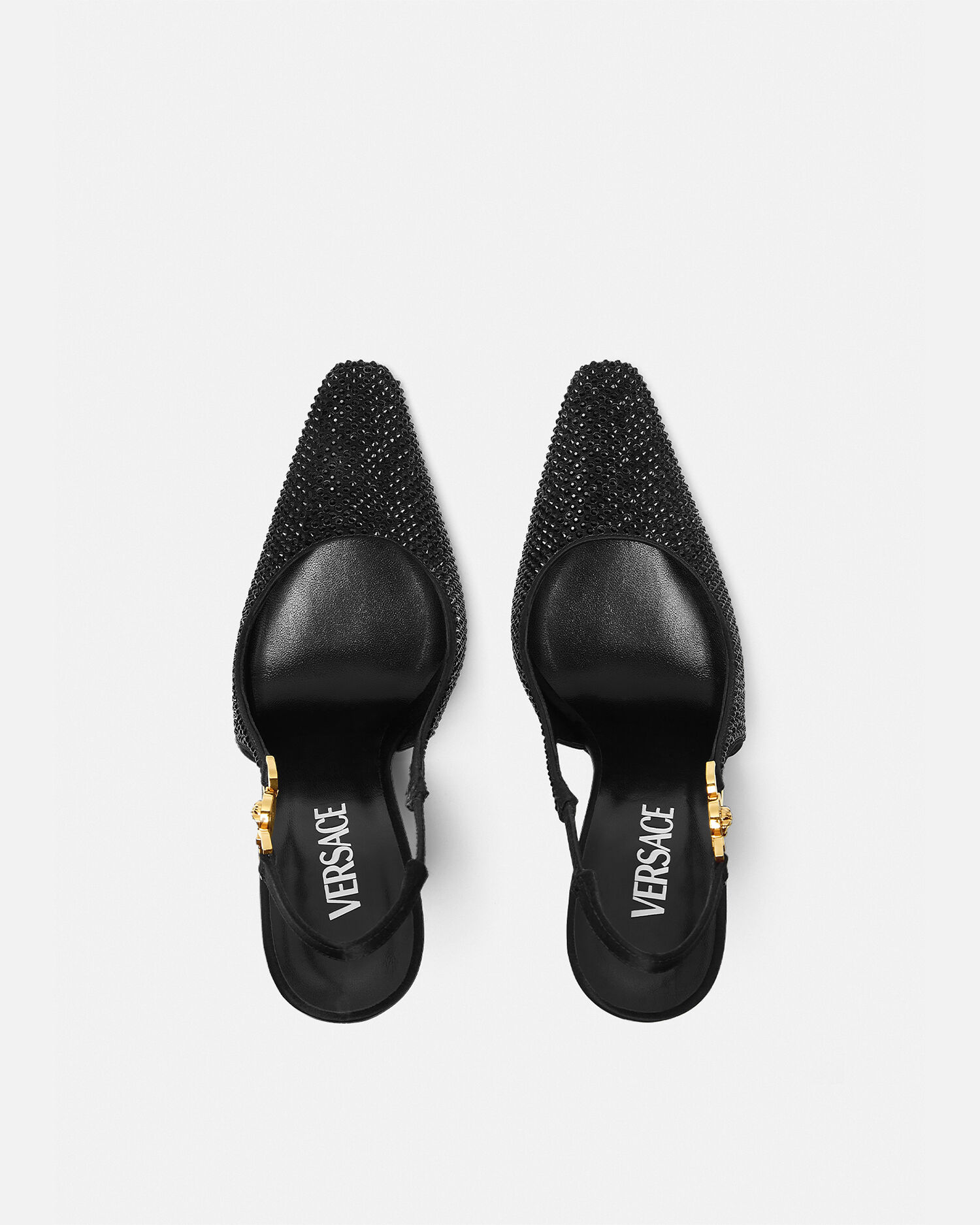 Crystal Medusa 95 Slingback Pumps