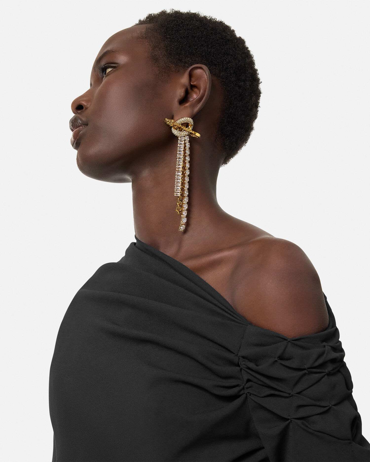 Versace drop earrings new arrivals