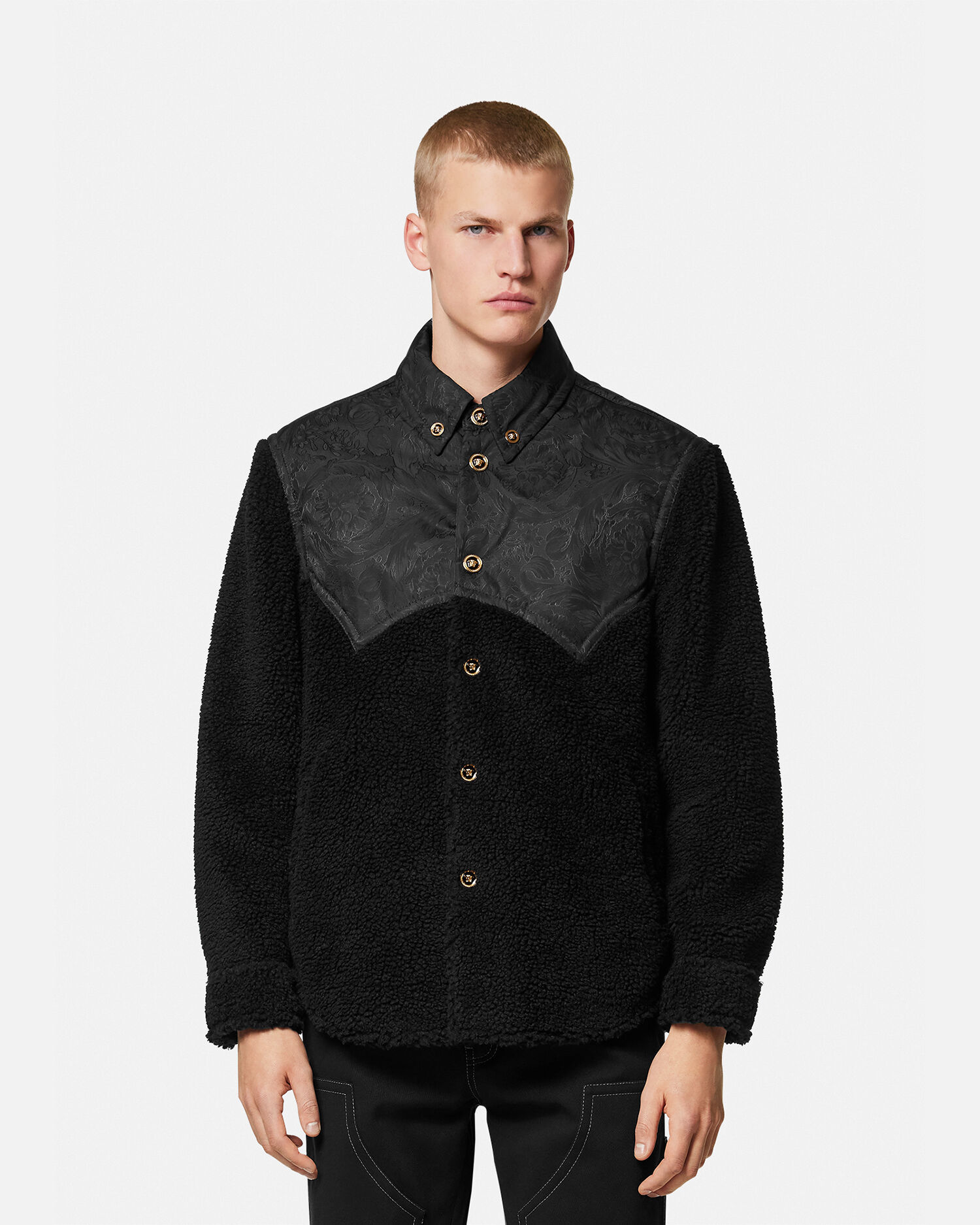 Versace fleece hotsell jacket