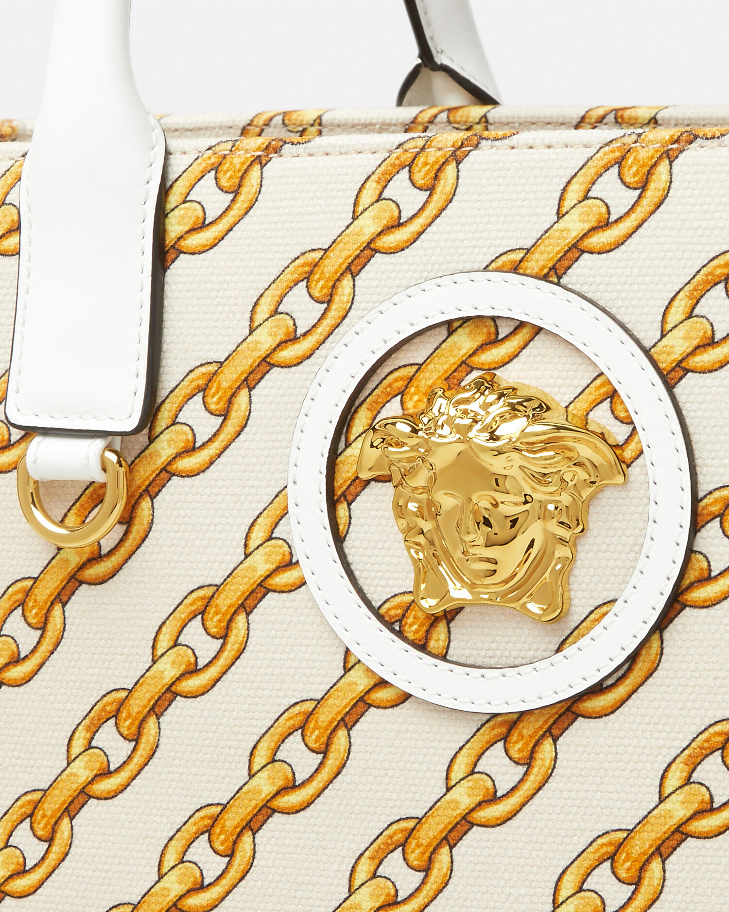 GroBe Tote Bag La Medusa mit Chain Stripes Gemustert VERSACE DE