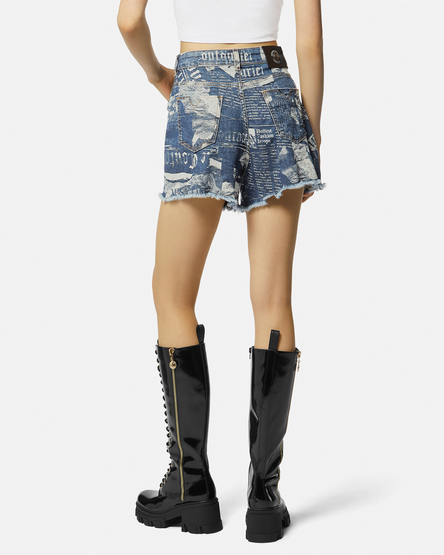 Versace clearance denim shorts