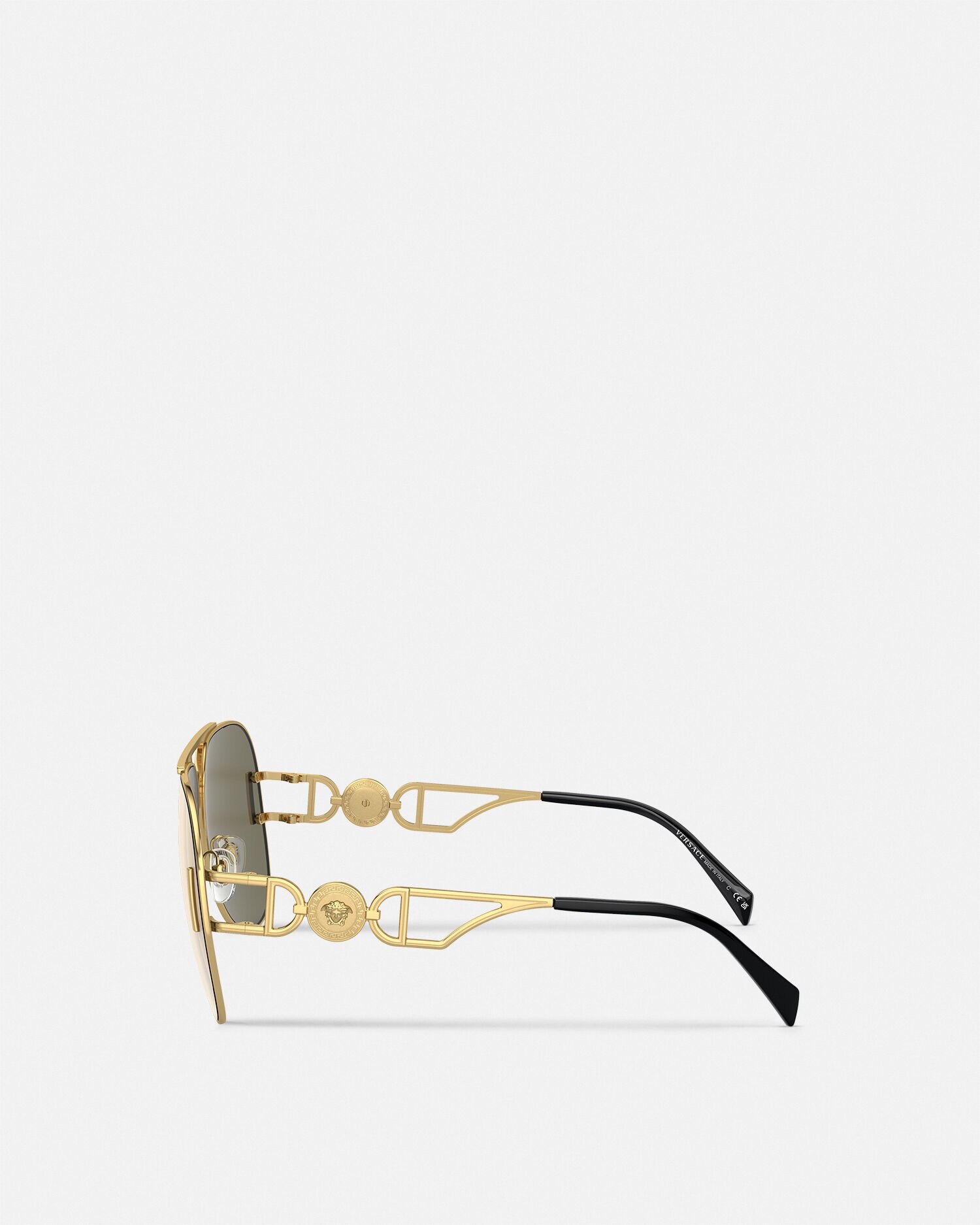 Versace sunglasses with gold medusa hotsell