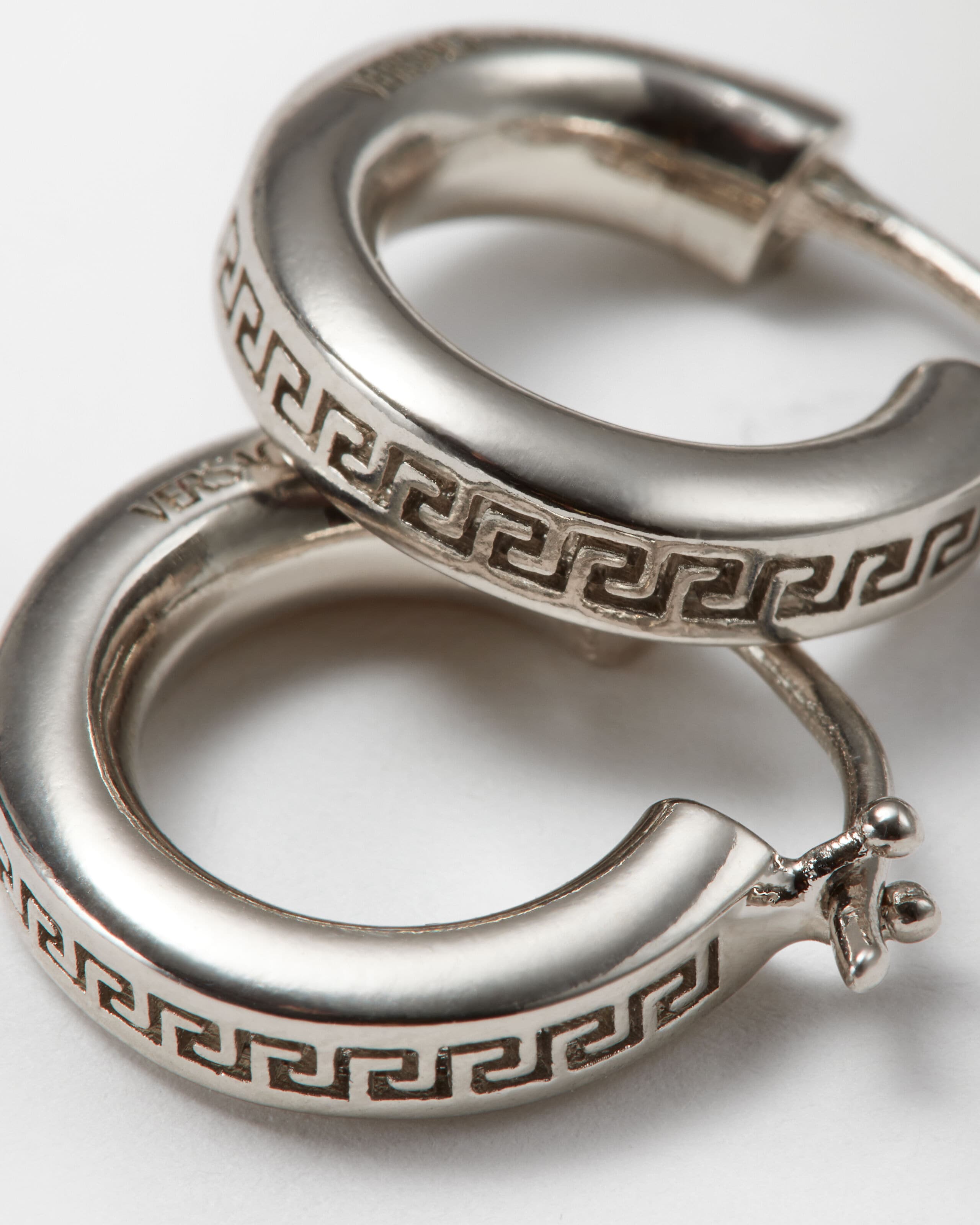 Greca Earrings Silver | VERSACE US