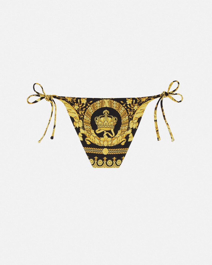 Versace Printed Nylon-Blend Bikini Bottoms print 4