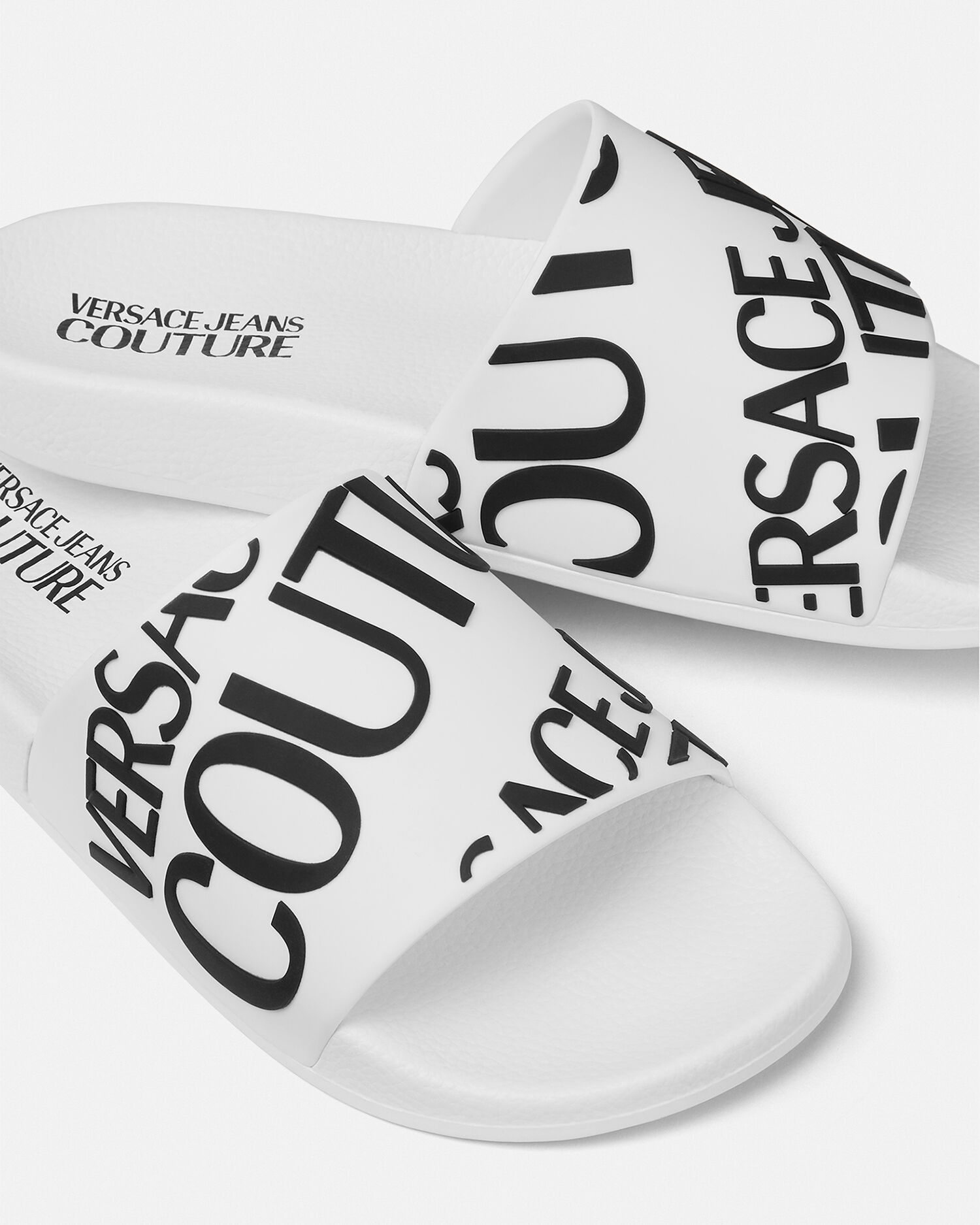 Shelly Sliders White Print VERSACE