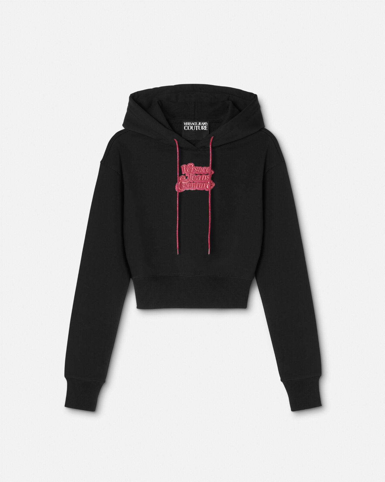Versace crop sales top hoodie