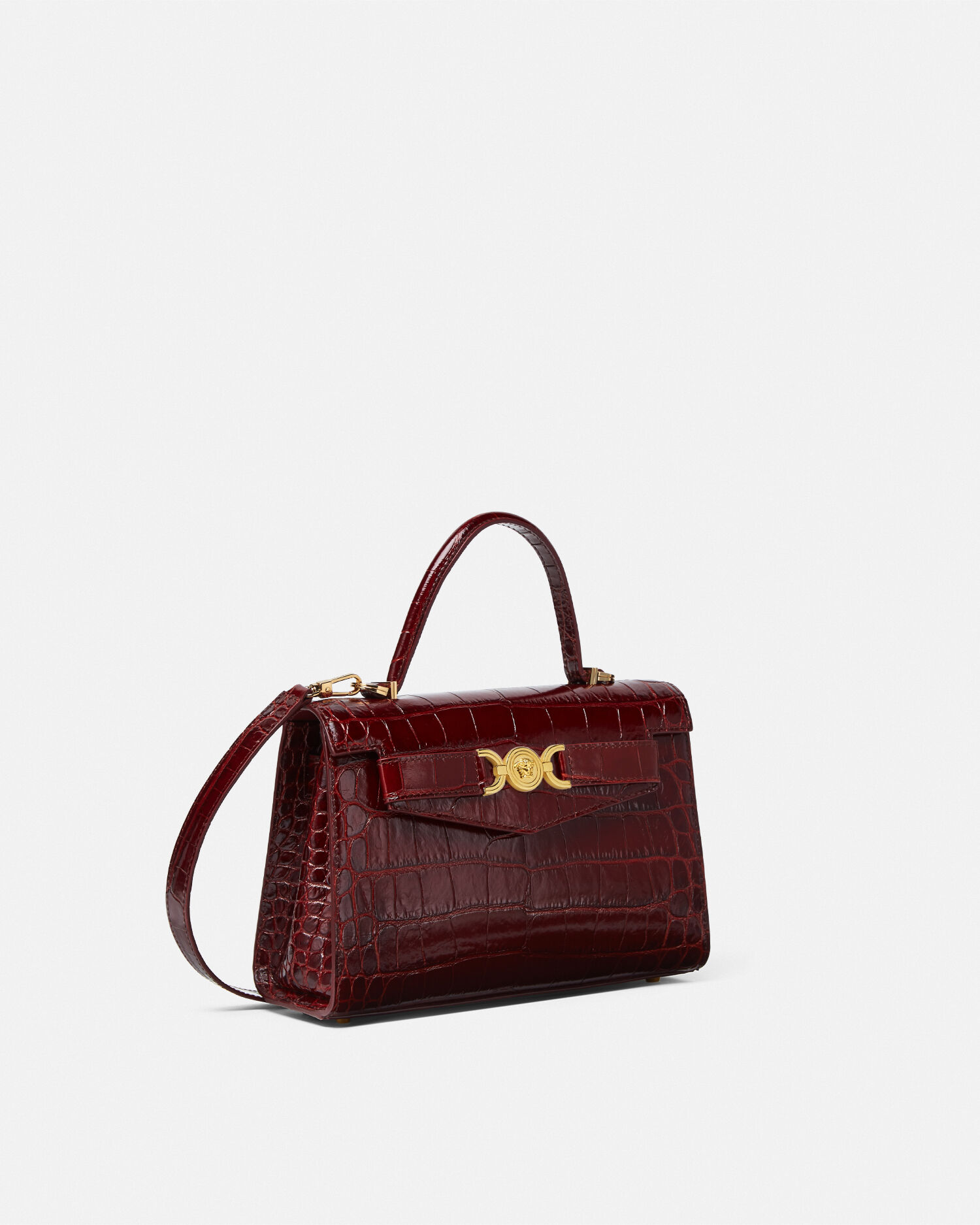 Croc-Effect Medusa '95 Handbag | VERSACE US