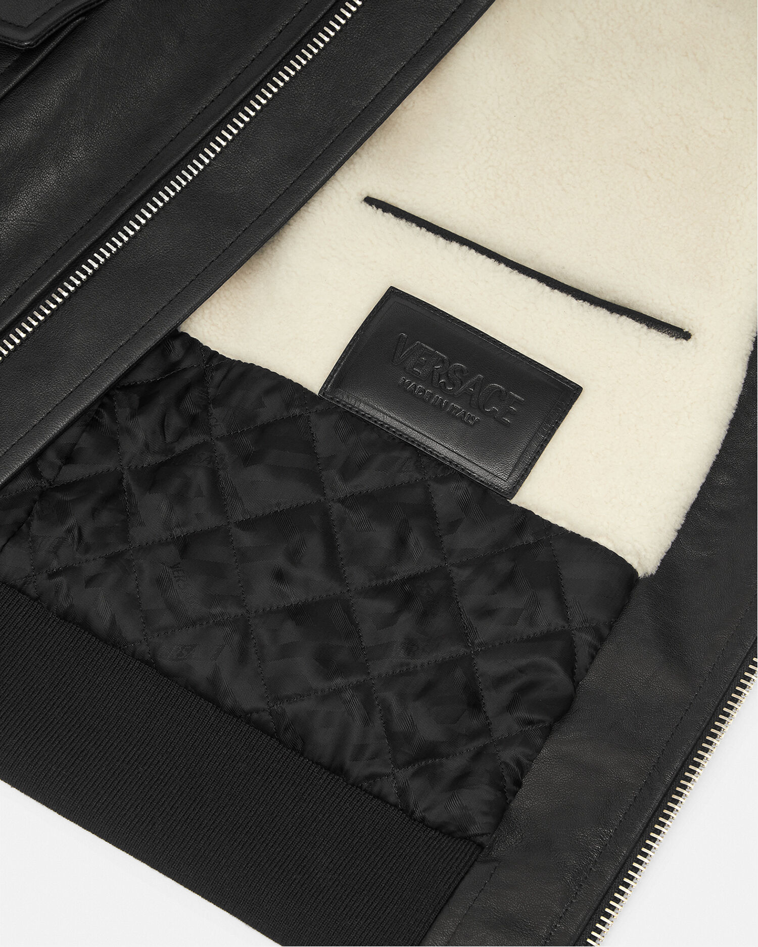 Versace hotsell shearling jacket