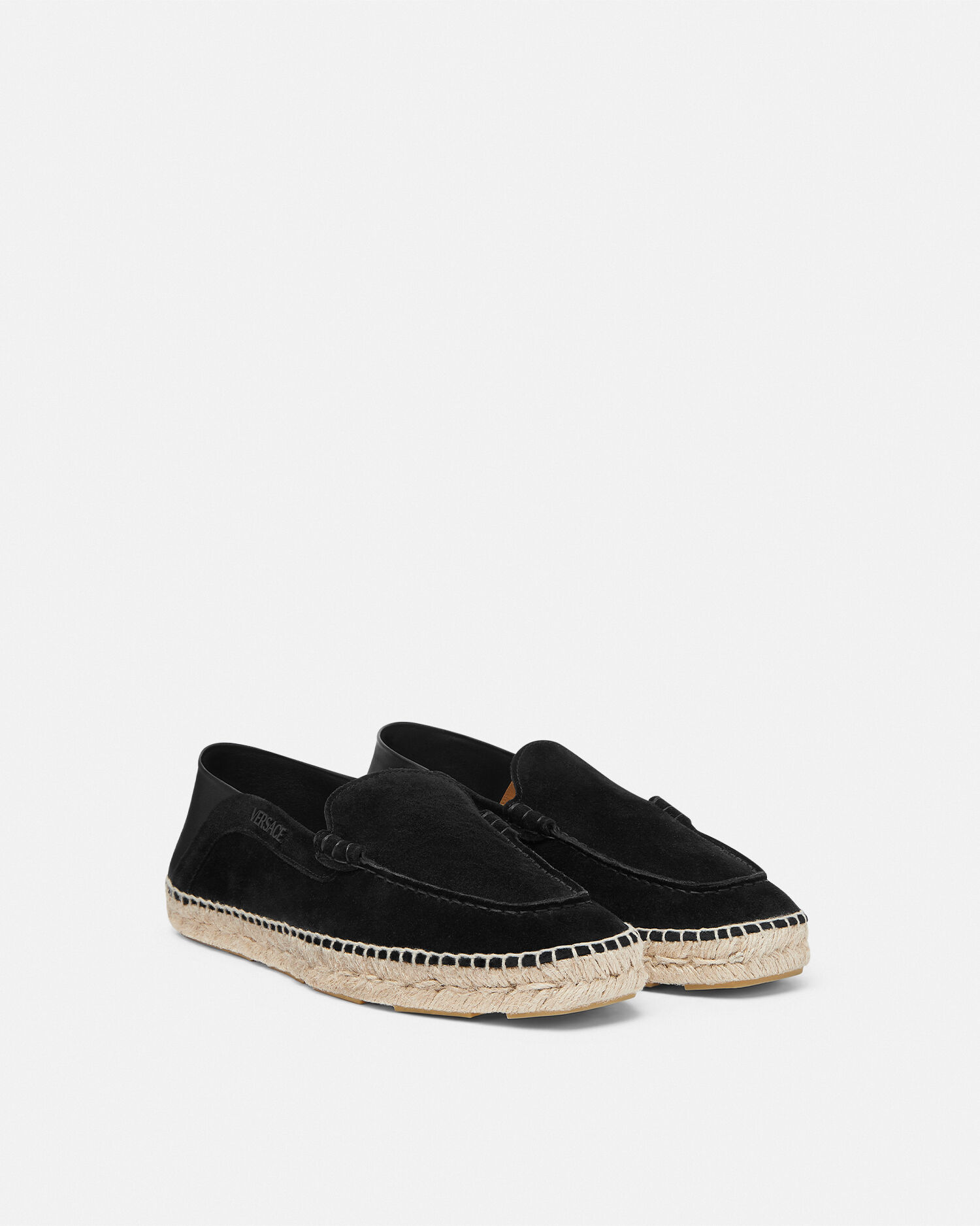 Black suede espadrilles clearance