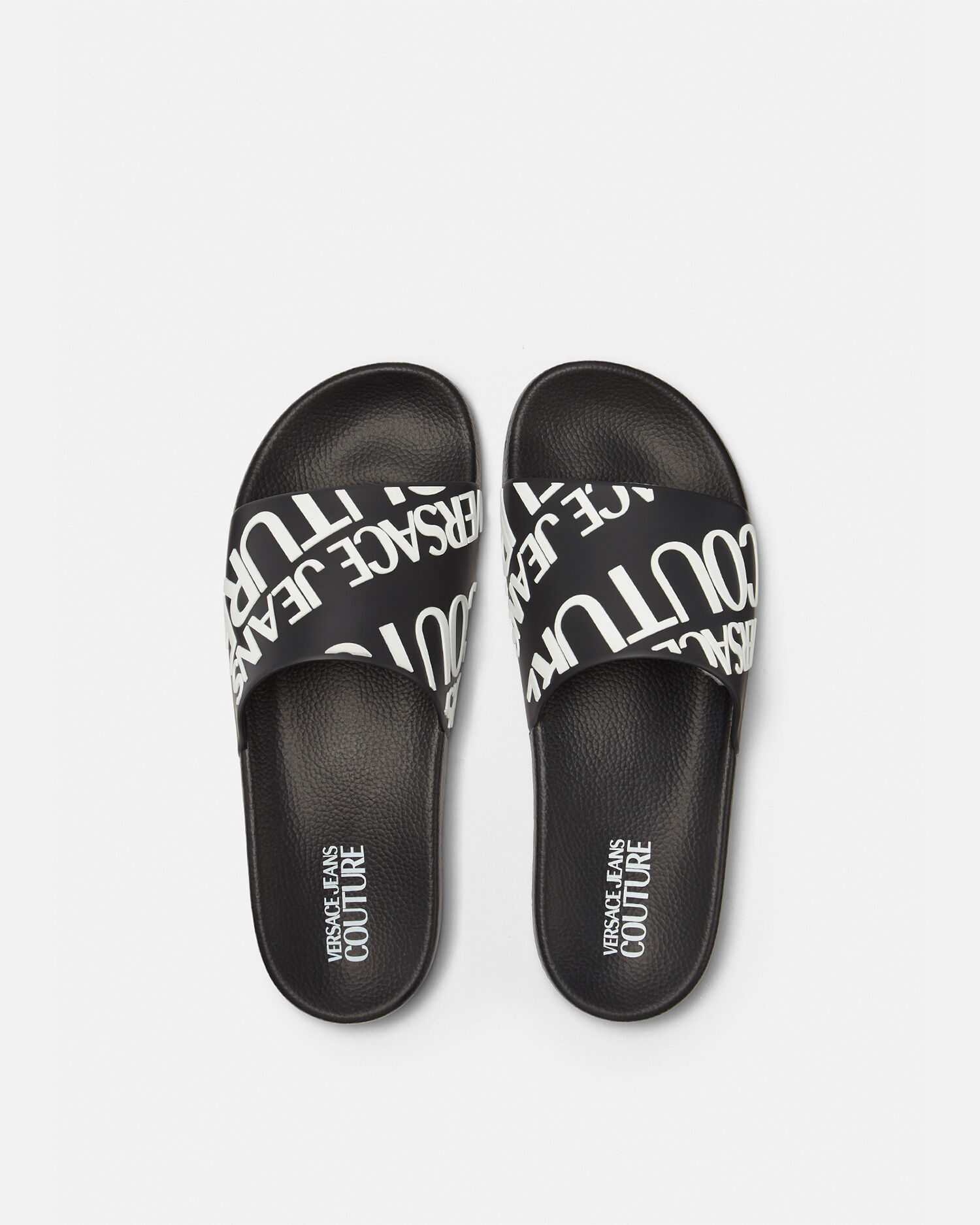 Logo Sliders Black Print VERSACE IN
