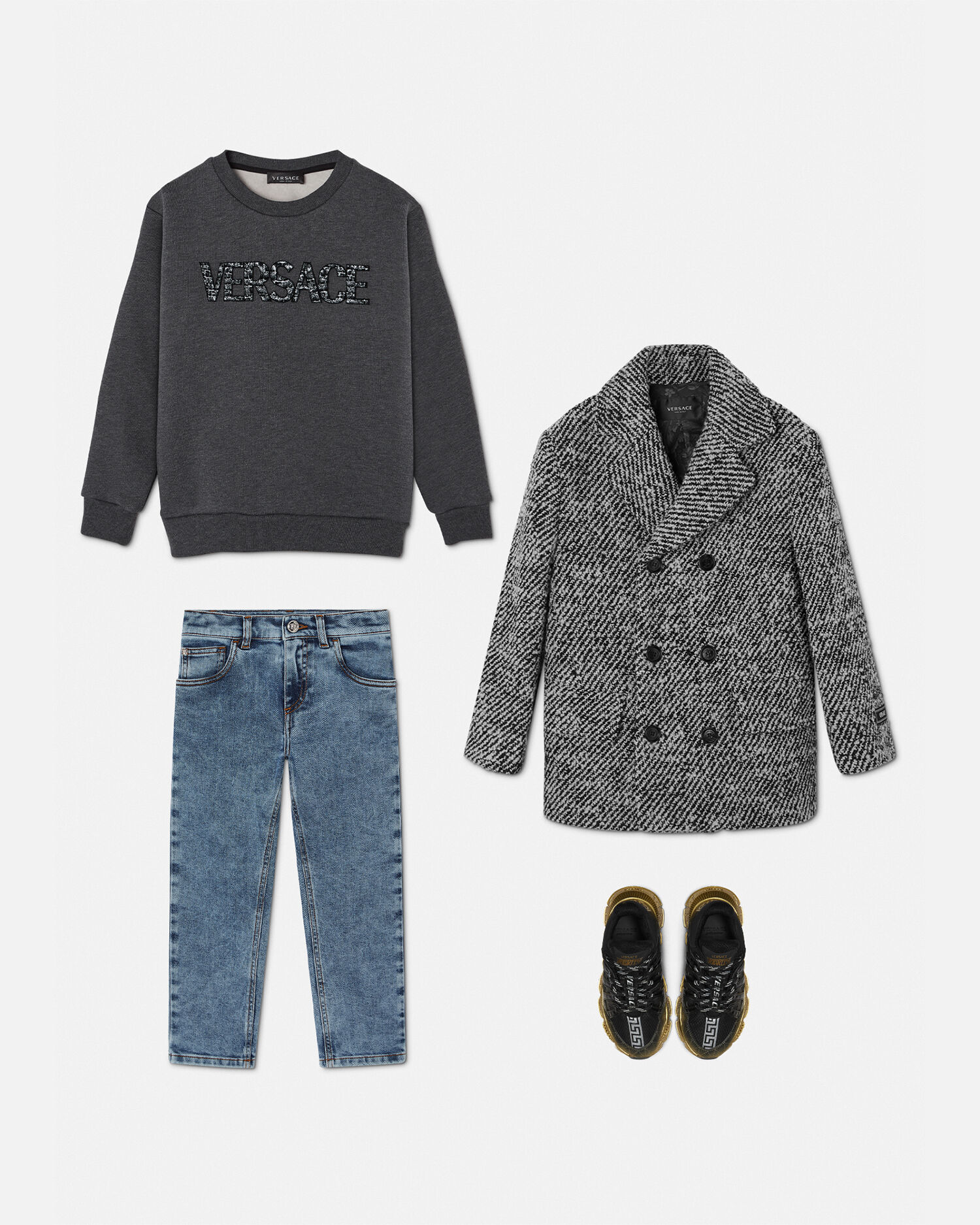 Boys versace sale coat