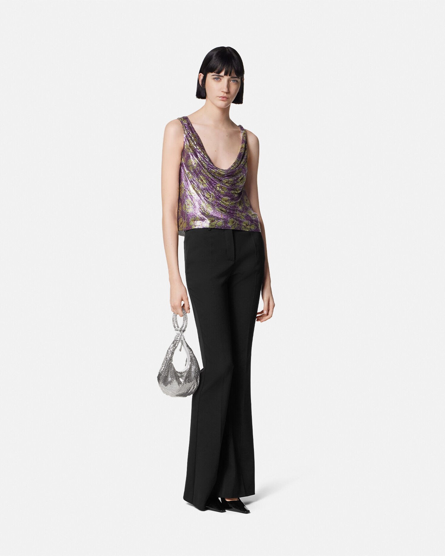 Metal Mesh Mini Bag | VERSACE US