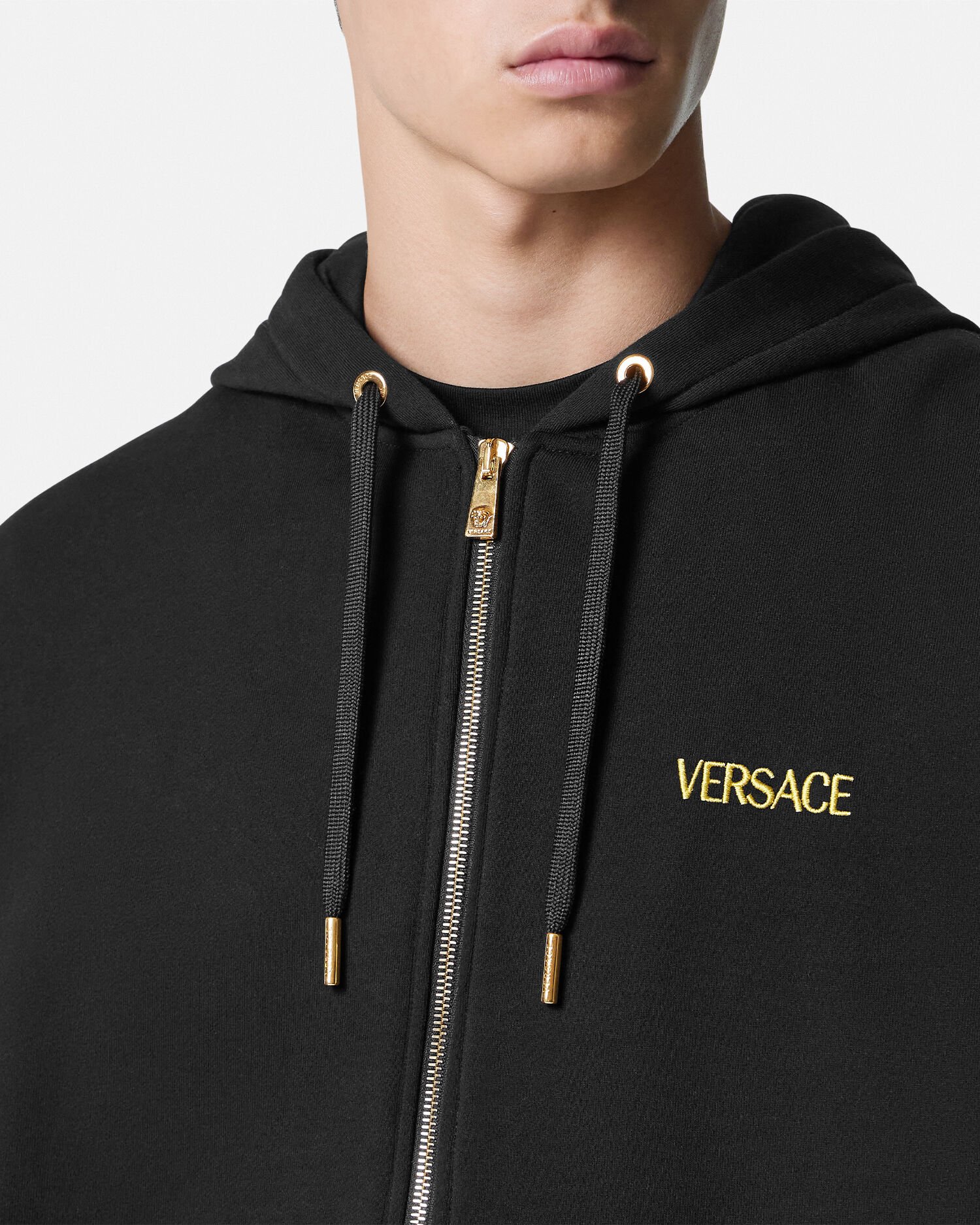 Versace new arrivals zip hoodie