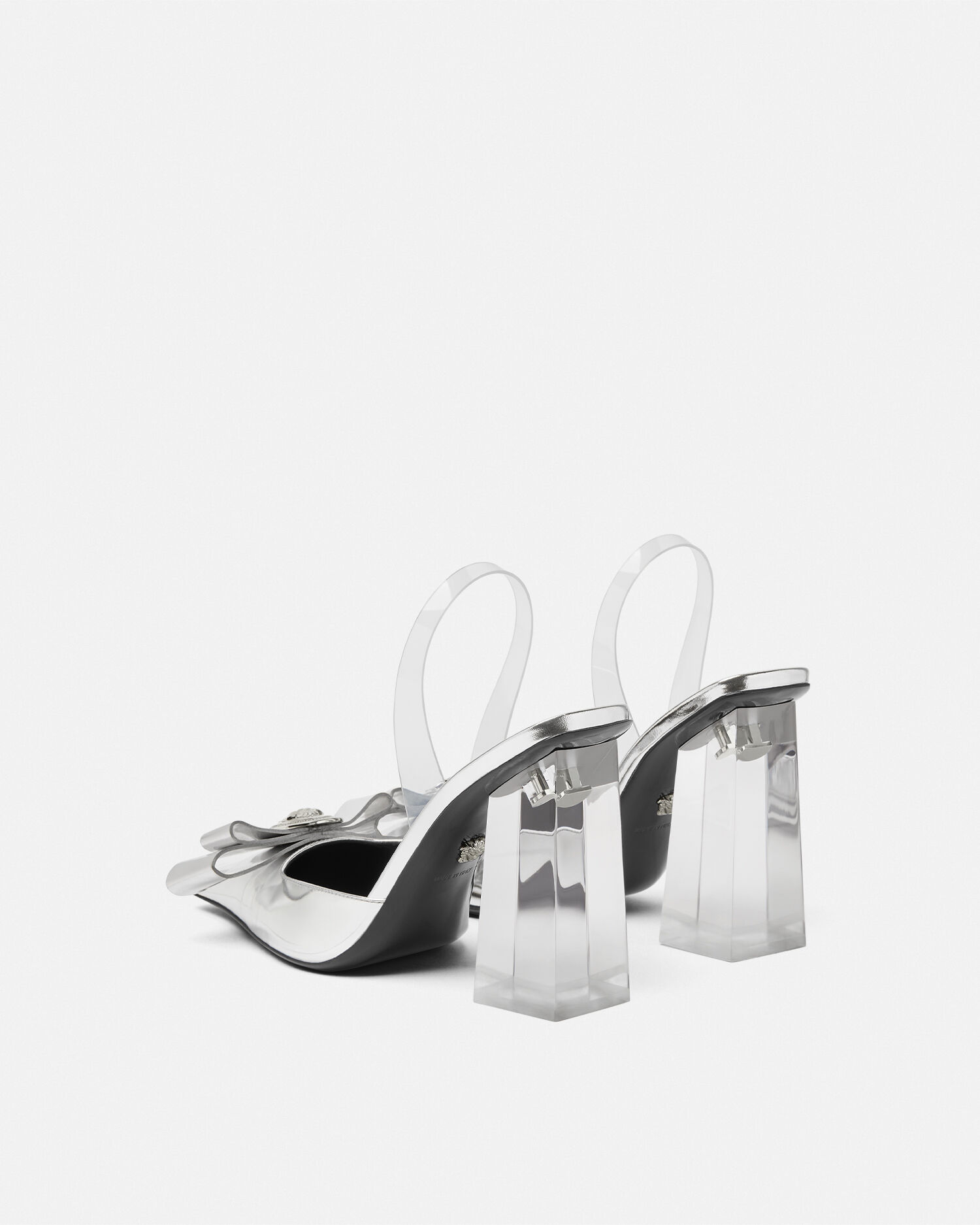Versace discount transparent heels