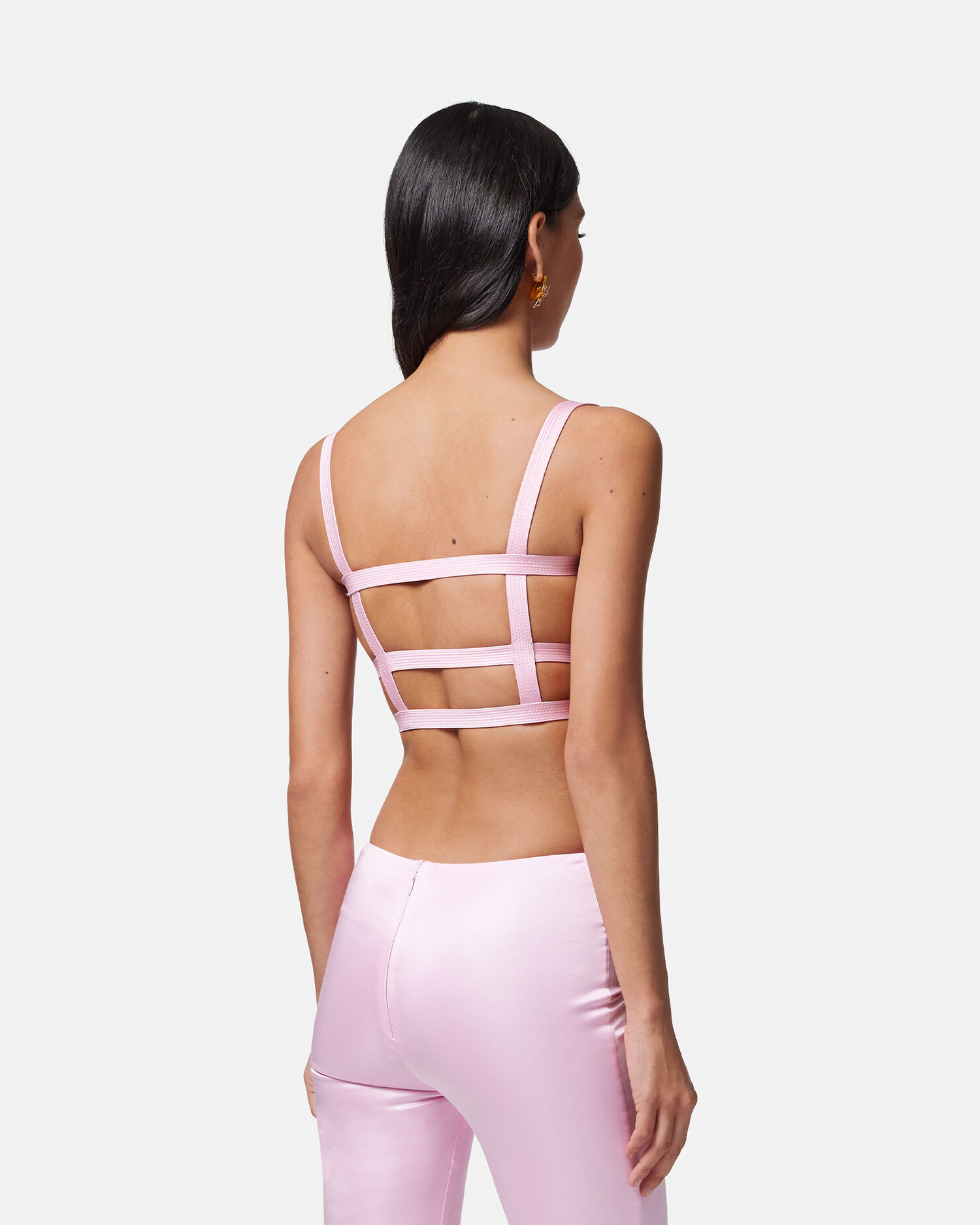 Pink hotsell versace top