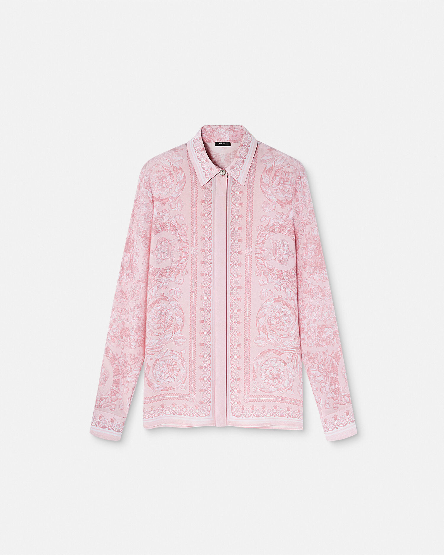 Versace women's silk best sale shirt