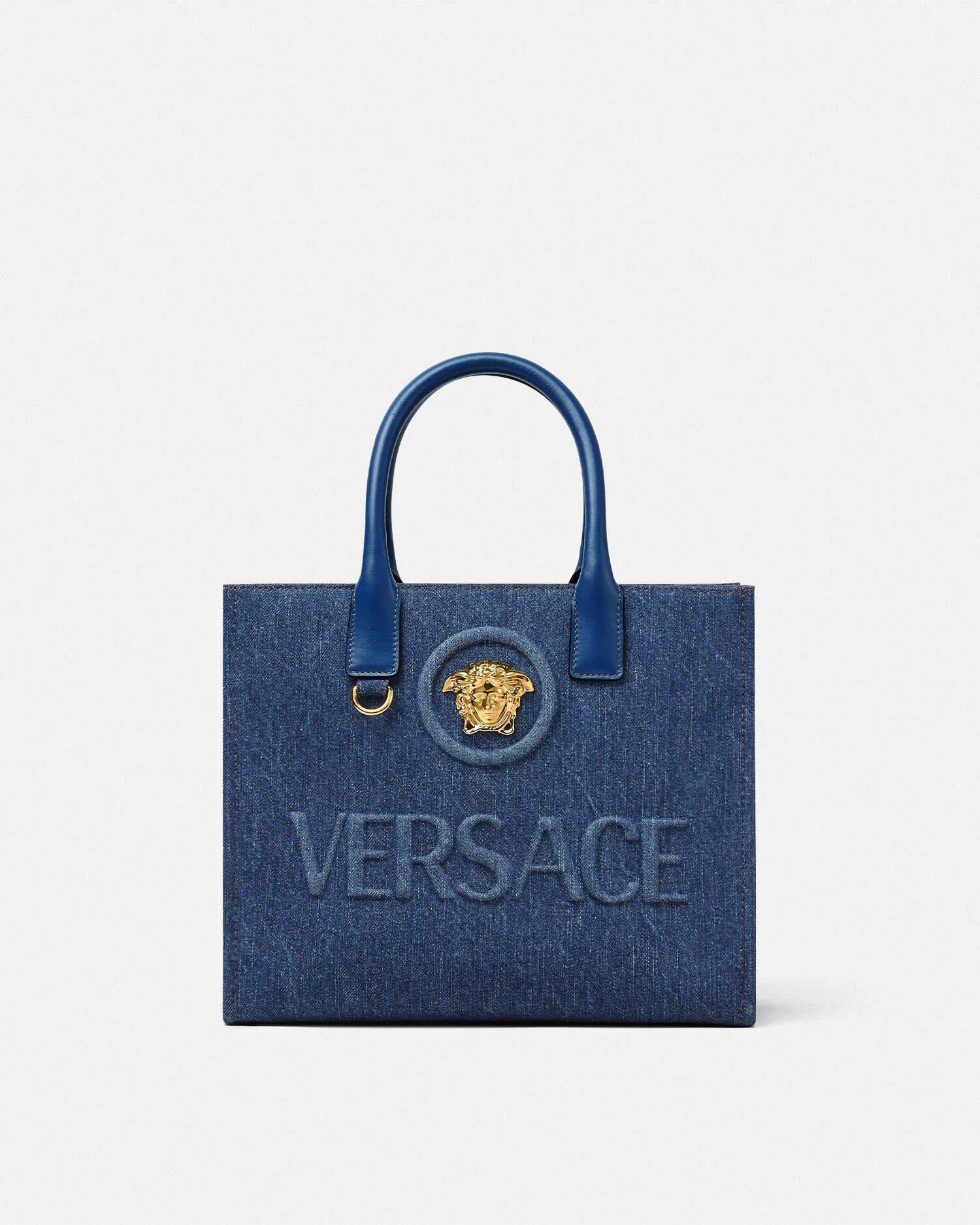 La Medusa Small Denim Tote