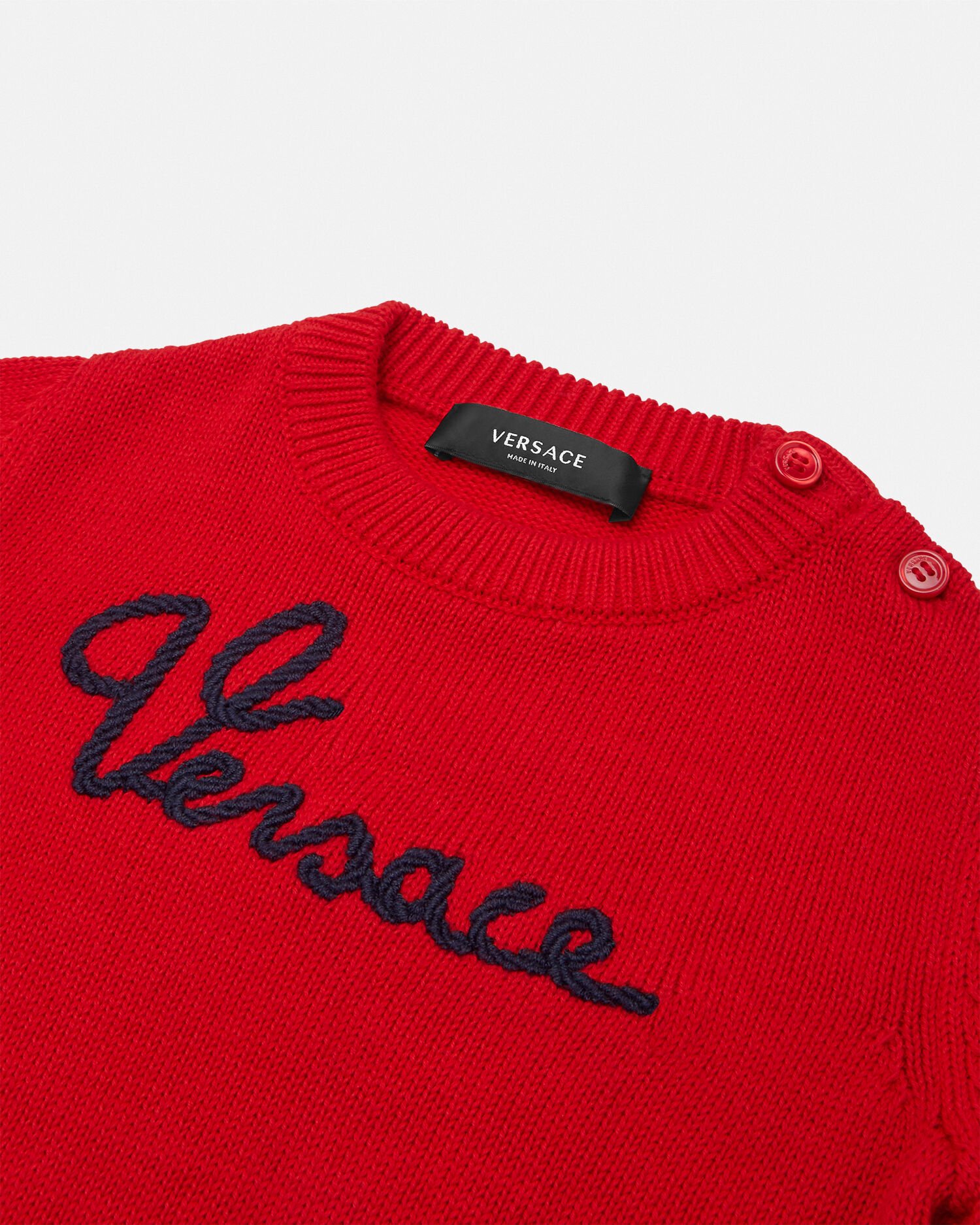 Red cheap versace sweater