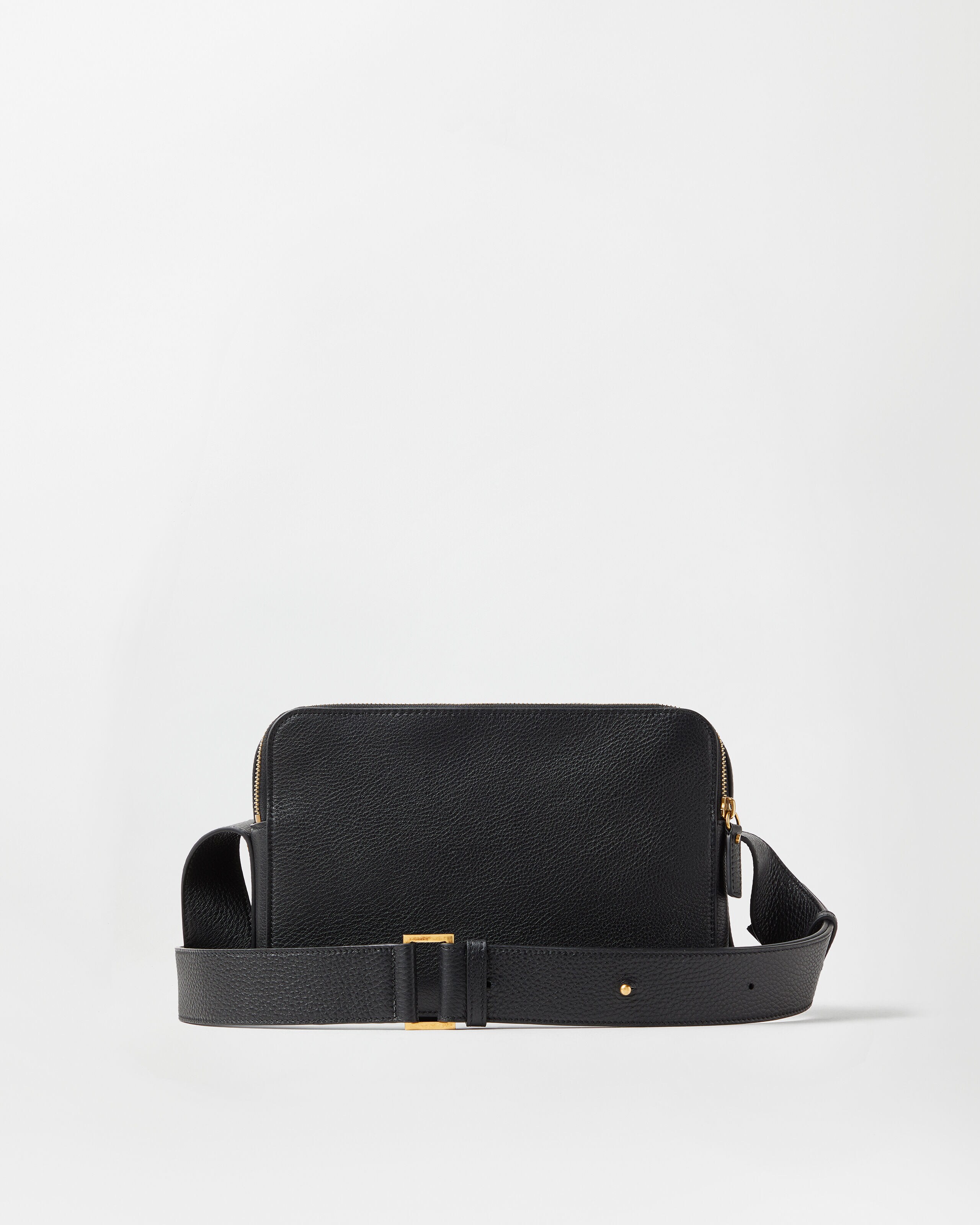 Lou Leather Crossbody Bag Black | VERSACE US